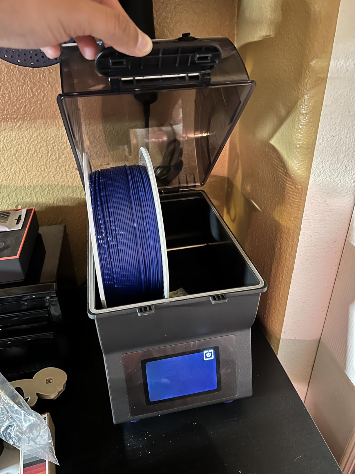 Sovol Filament Dryer, SH02 Dry Box Filament Sealed Storage Box 3D Printer Spool Holder with PTC Heater, Filament Dehydrator with Touch Screen, One Key Set, Compatible with PLA PETG TPU ABS 1.75/2.85mm customer photo 1