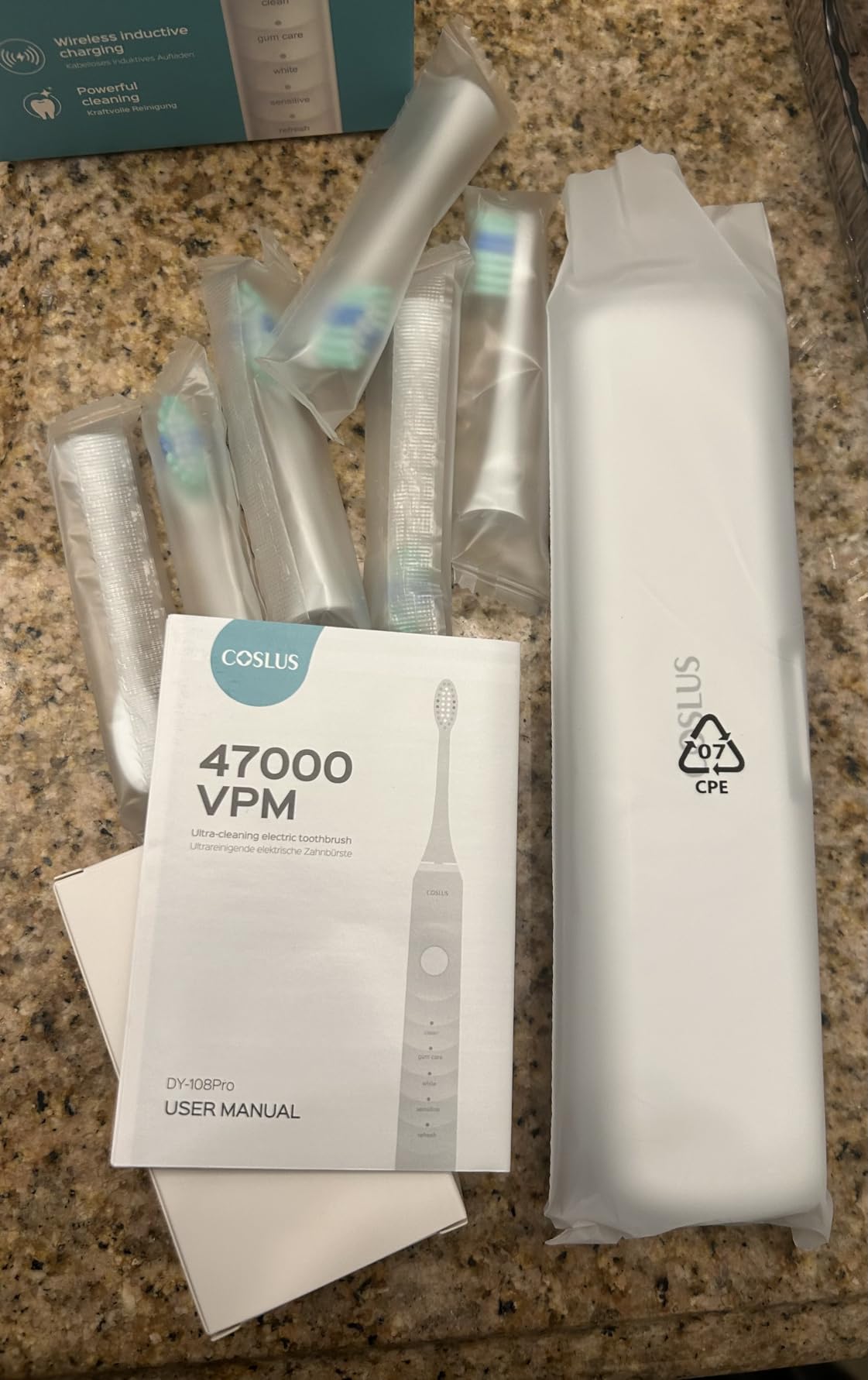 COSLUS C40 Sonic Electric Toothbrush for Adults, 47000VPM for Deep Cleaning customer photo 1