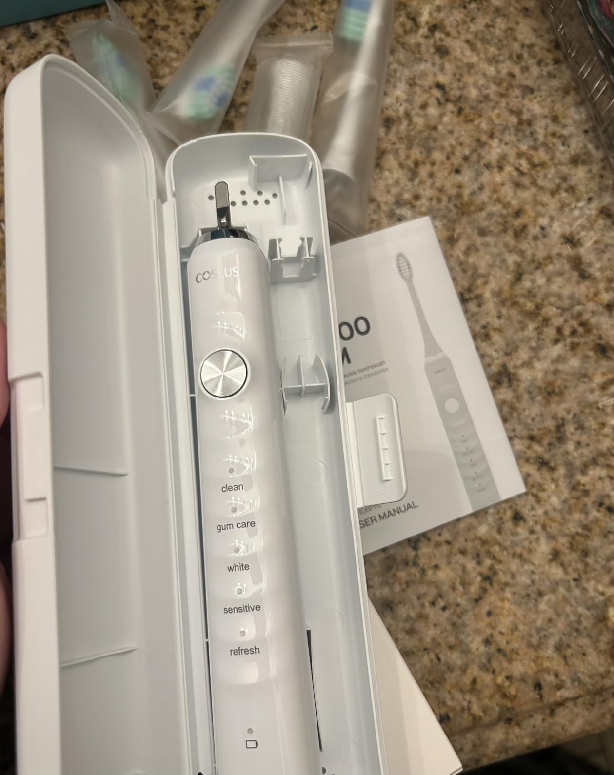 COSLUS C40 Sonic Electric Toothbrush for Adults, 47000VPM for Deep Cleaning customer photo 2