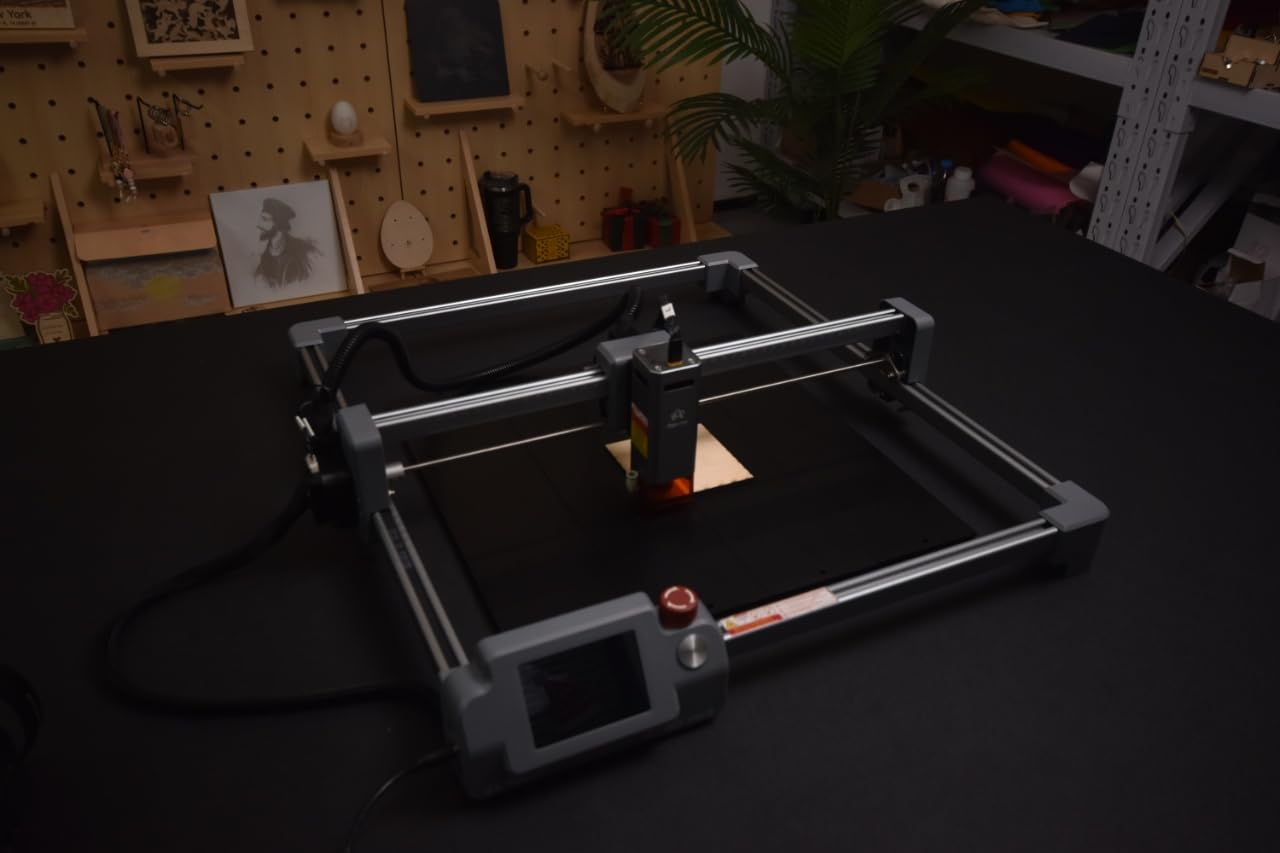 Algolaser Laser Engraver Rotary Roller - Y-axis Rotary Roller for Laser Engraver - 360° Adjustable Rotary Roller for Cylindrical Objects Tumblers,Bottle with for Alpha/DIY KIT Laser Engraver customer photo 1