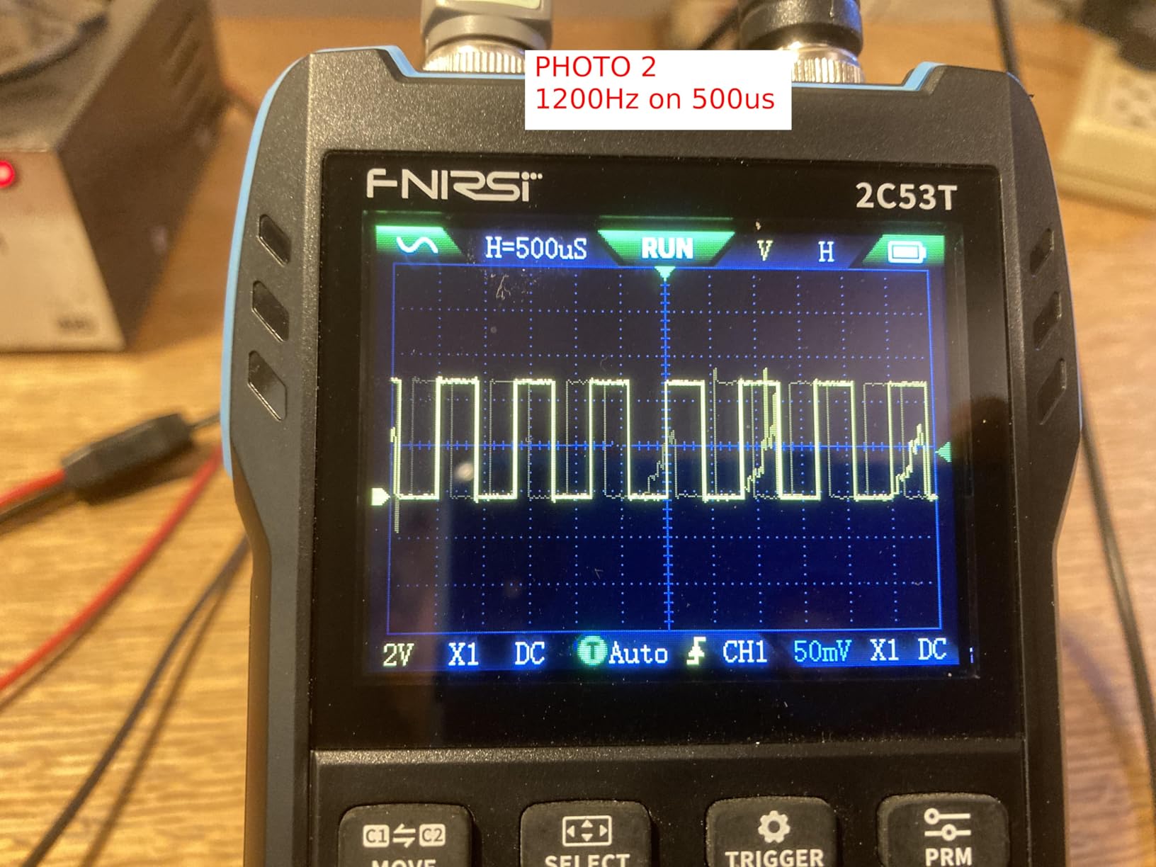 FNIRSI 2C53T 3-in-1 50MHz 2CH Oscilloscope Multimeter DDS Signal Generator customer photo 2