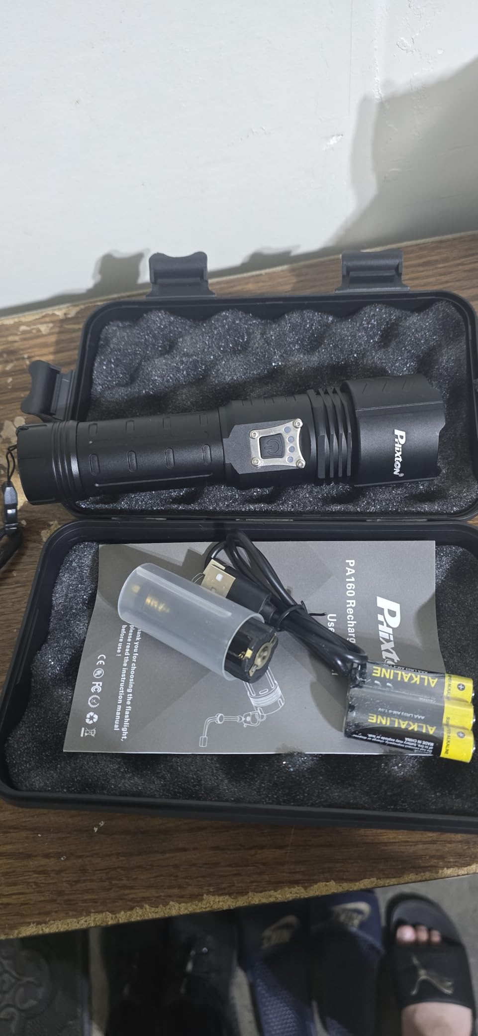 PHIXTON Rechargeable Flashlights High Lumens 100000 Super Bright Long Range 3280FT, Long Lasting 15H Powerful USB C LED Strong Flash Light High Powered, Heavy Duty, Zoomable, for Home Camping Gift customer photo 1