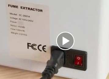 FumeClear FC-2001A Solder Fume Extractor, 2-in-1 H13 HEPA Activated Carbon customer photo 2