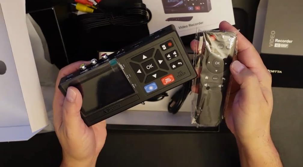 Portta VHS to Digital Converter, Video to Digital Recorder with Remote, Compatible with VHS, VCR, DVR, DVD, Hi8, Mini DV, Gaming Consoles (VCR, VHS/DVD Player, Camcorder Required) customer photo 2