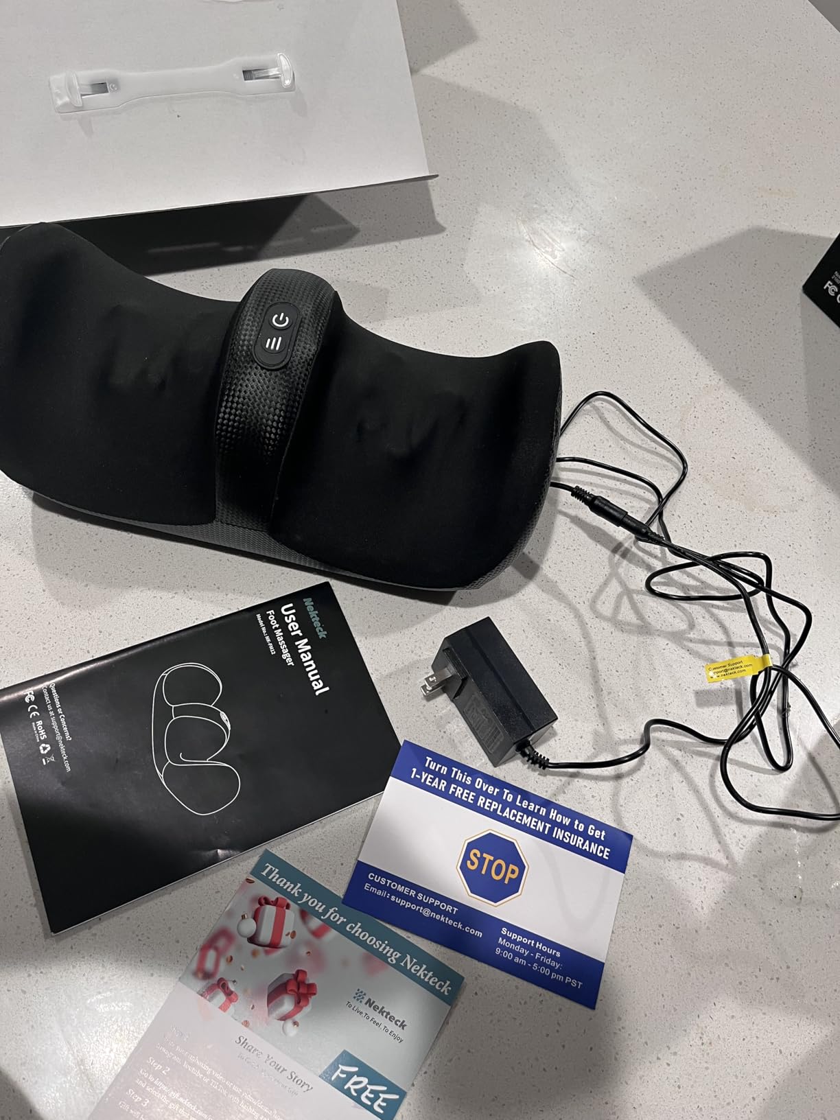 Nekteck Foot Massager with Heat & Foot Roller, Shiatsu Calf Leg Massager customer photo 2