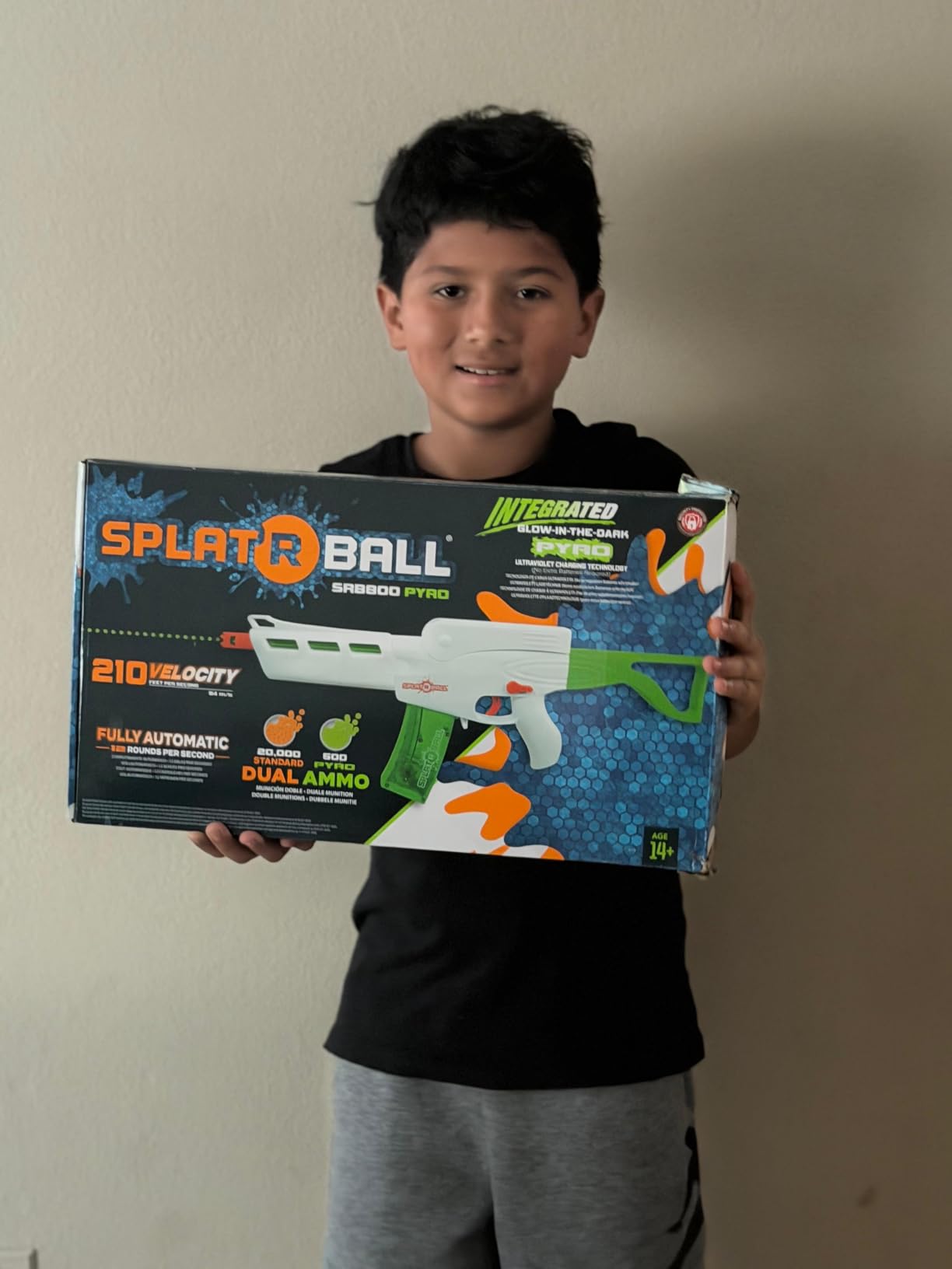 SplatRBall SRB800 Pyro Blaster Kit - 210 FPS - Orange/White customer photo 1