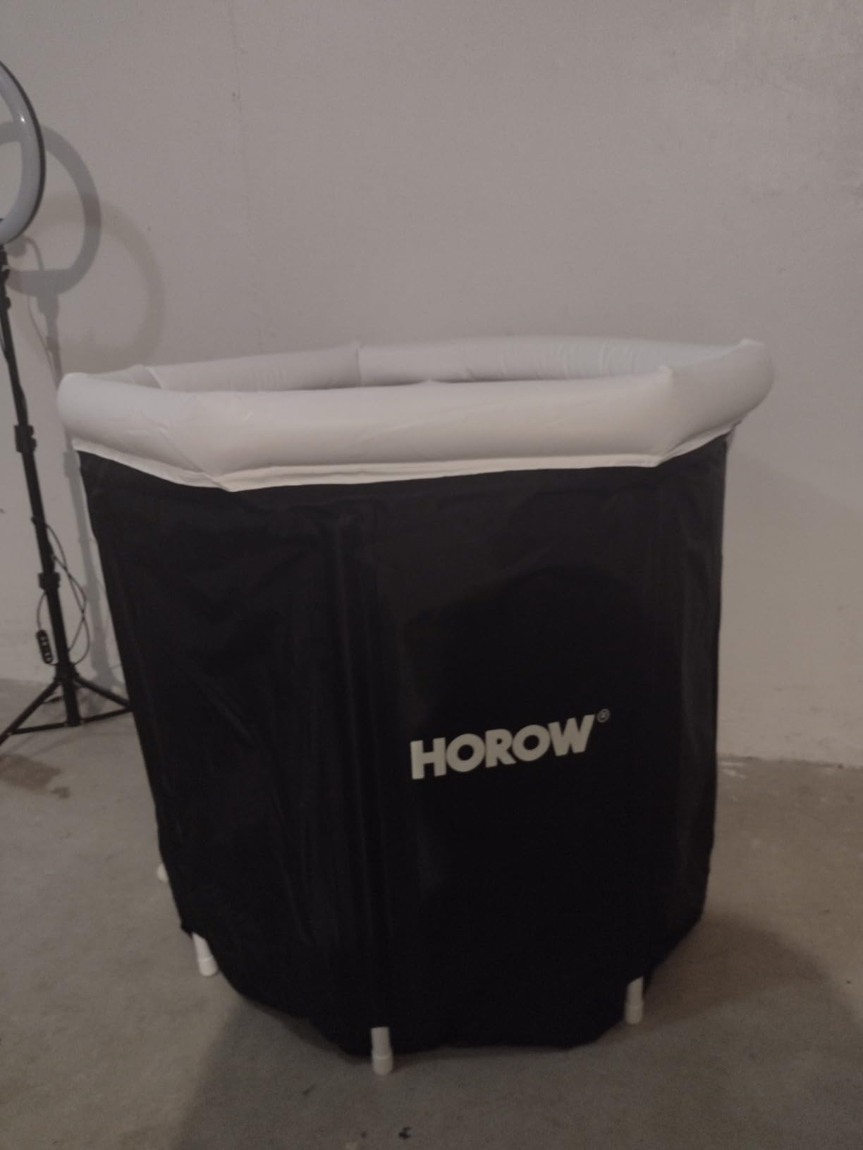 HOROW Ice Bath Cold Plunge Tub with Cover, Multiple Layered Portable Ice Bath Plunge for Cold Water Therapy and Recovery, Indoor & Outdoor Use for Athletes & Adults, 100 Gallons, Black, Round customer photo 2