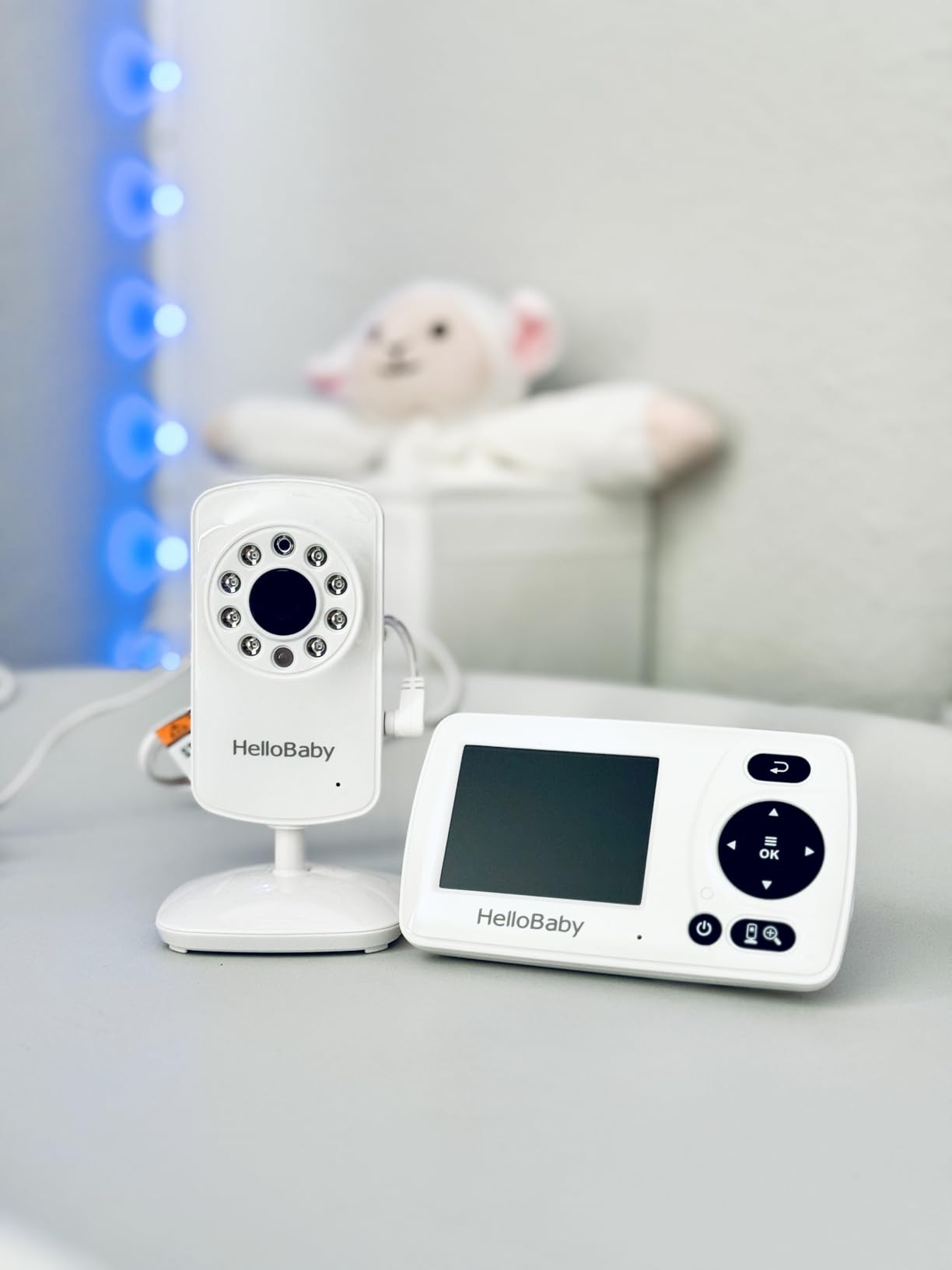 HelloBaby Monitor with 2 Cameras, 2.4'' Portable Travel Screen Baby Monitor No WiFi, 1000ft Long Range Video Baby Monitor, Night Vision, VOX Mode-Power Saving, Baby Safety Camera,for Baby/Pet/Elder customer photo 1