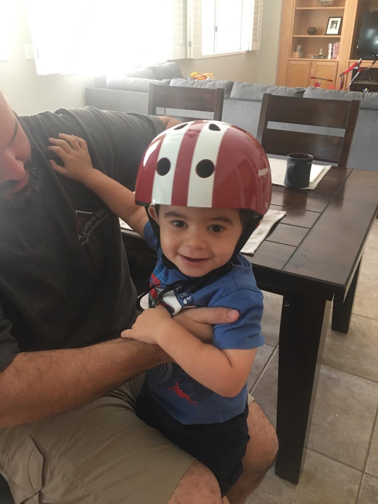 Radio Flyer Kids Helmet, for Kids 2-5 Years Old, Red, Adjustable Size customer photo 1