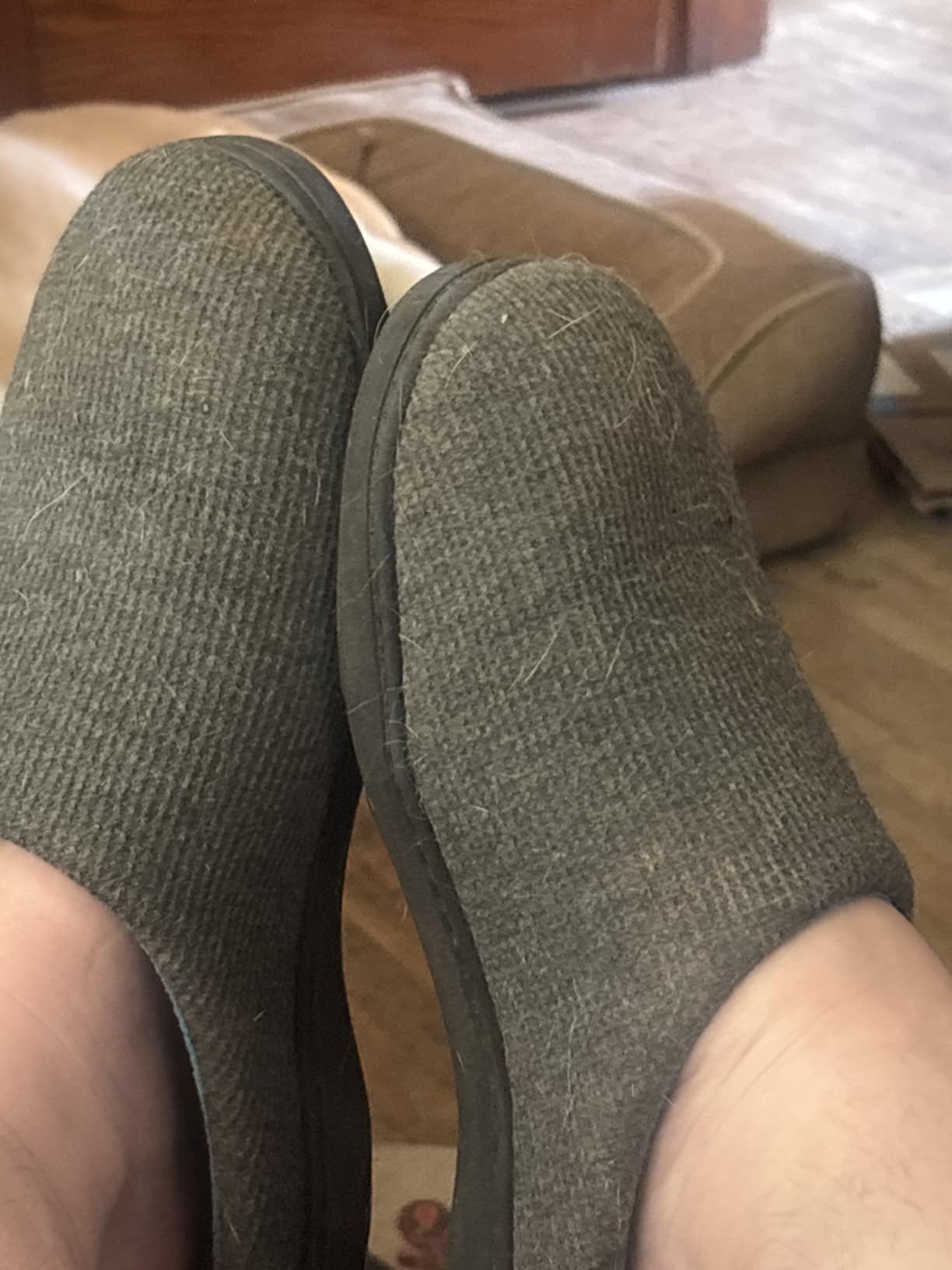 VeraCosy Women's Two-Tone Slippers Soft Comfy Knit Memory Foam Non-slip Indoor Outdoor House Shoes customer photo 2