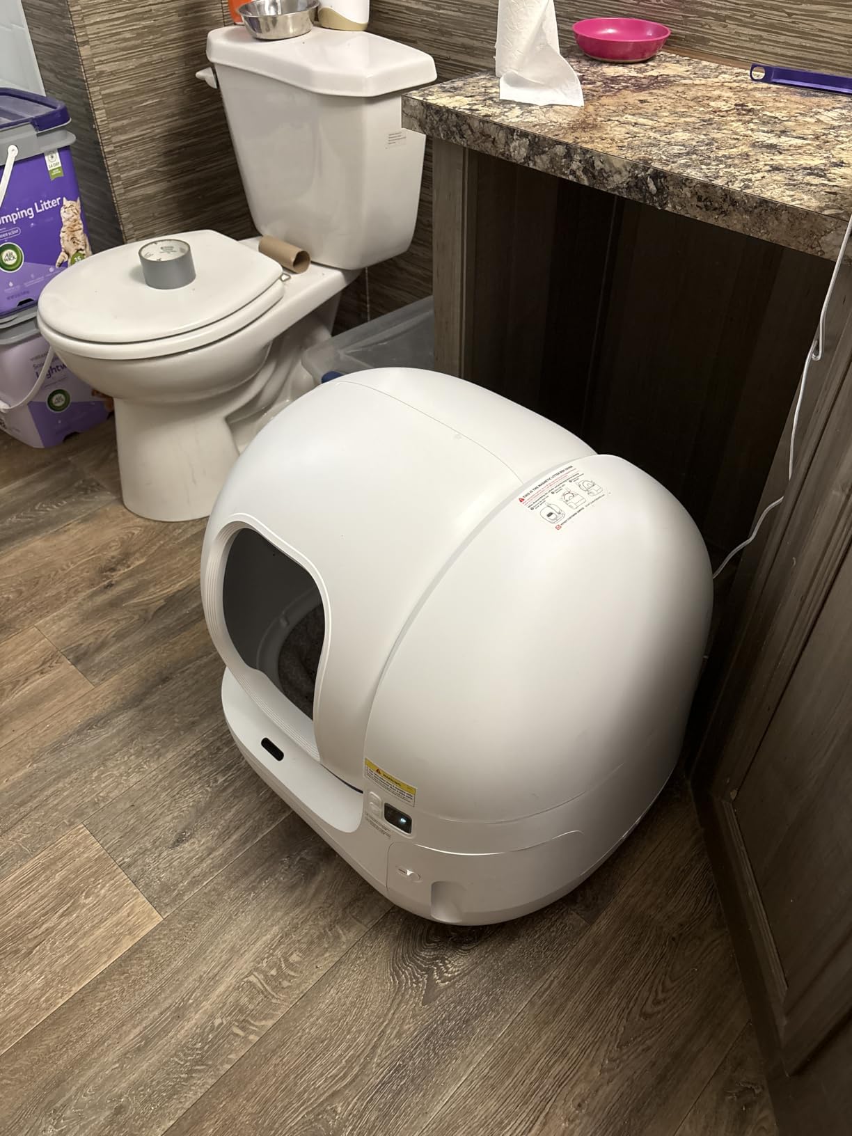 PETKIT PuraMax 2 Automatic Self-Cleaning Cat Litter Box, App Control Litter Box with Safety Sensors, Odor Free & Anti-Leakage Basic Bundle Includes Trash Bags,2.4G WiFi & Low Entrance customer photo 2
