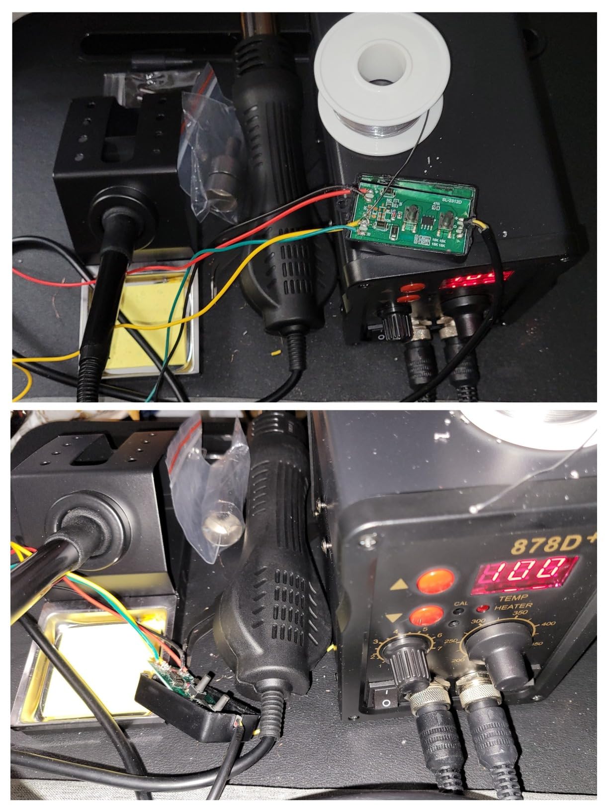 Beaiguna 2 in 1 Hot Air Rework Soldering Iron Station Kit, Precision Circuit Board Soldering Gun Kit, Rapid Heat up Solder Station, Upgrade Dual System Independent Control, Auto Sleep & Calibration customer photo 1