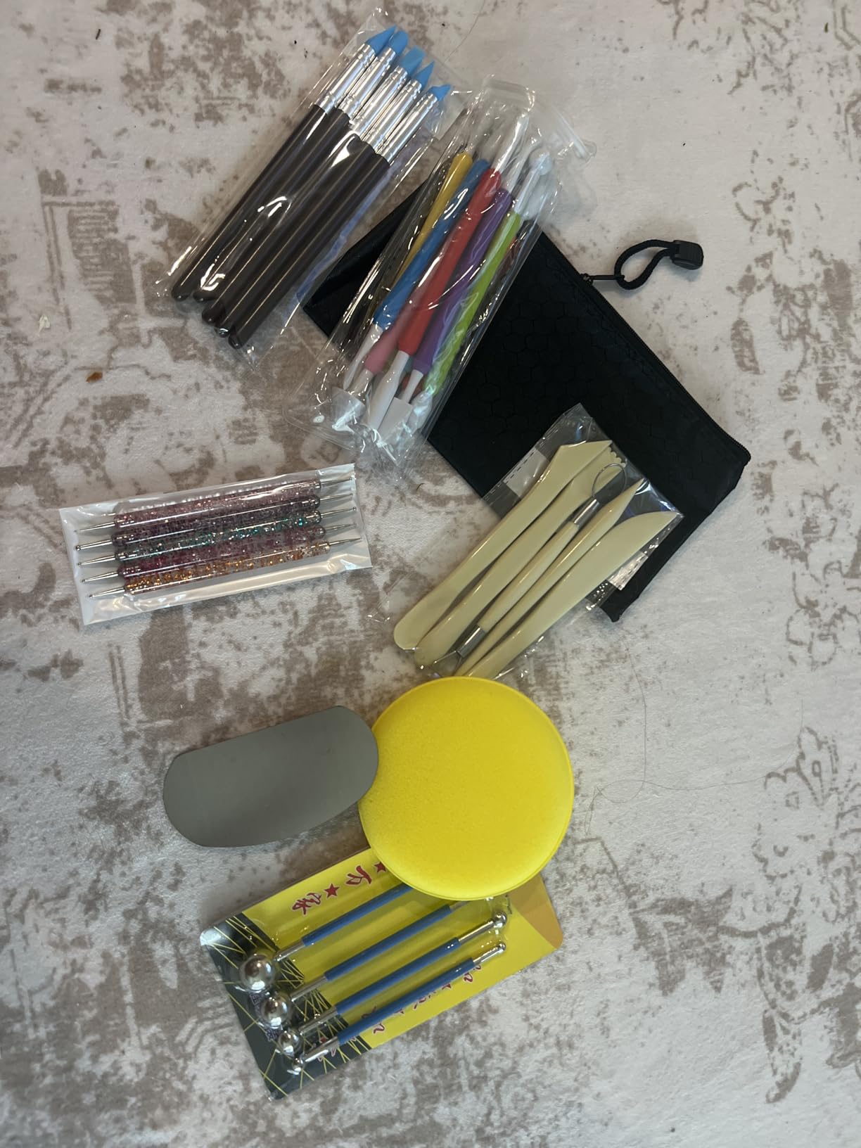 Langqun 31pcs Clay Tools,Pottery Tools Kit,Air Dry Clay Tools,Polymer Clay Dotting Tools,Ceramic Supplies for Kids and Adults,Sculpting,Modeling,Shaping customer photo 1