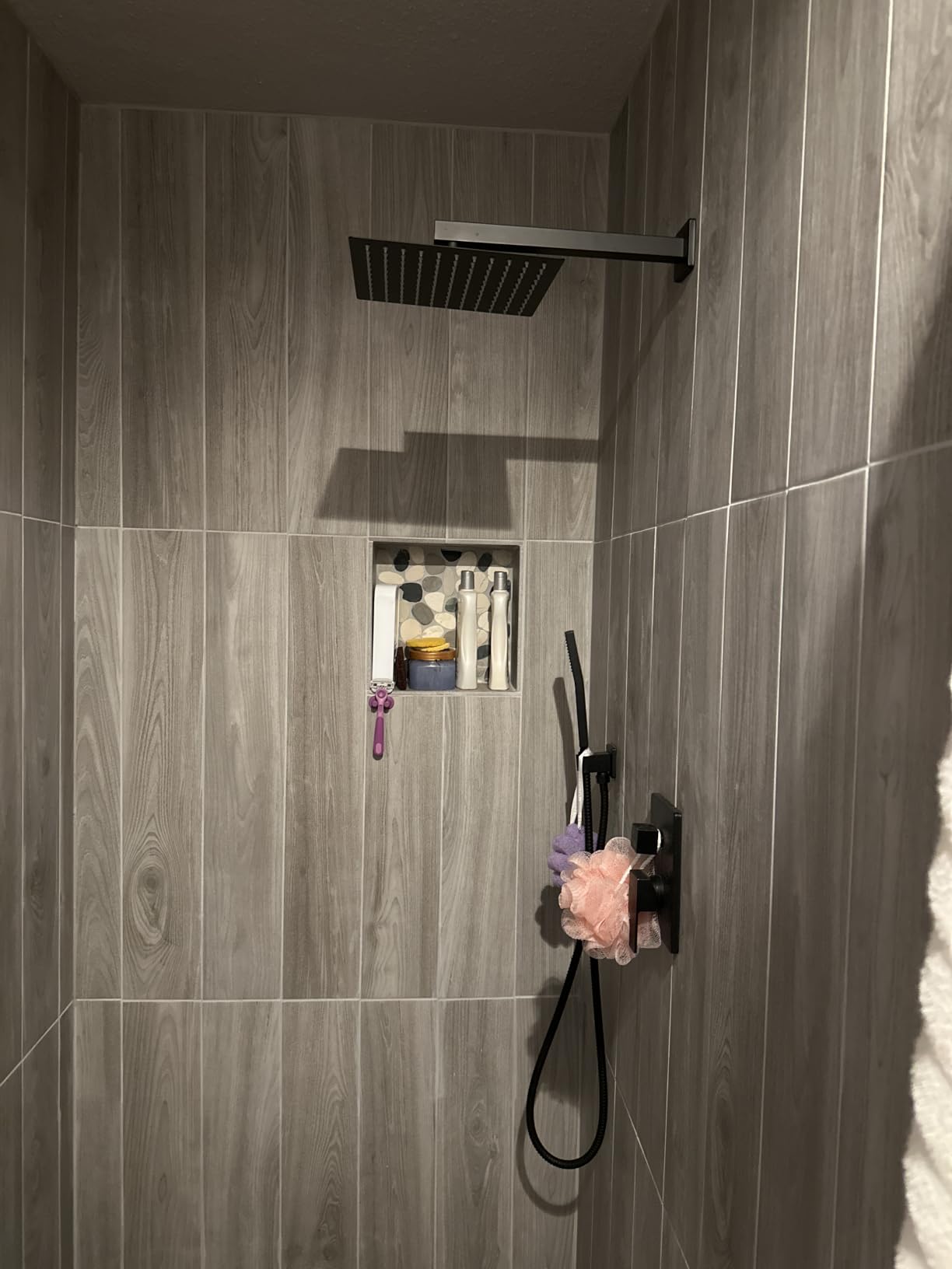 Aolemi Shower Faucet Set with Handheld Matte Black 8 Inch Head customer photo 1