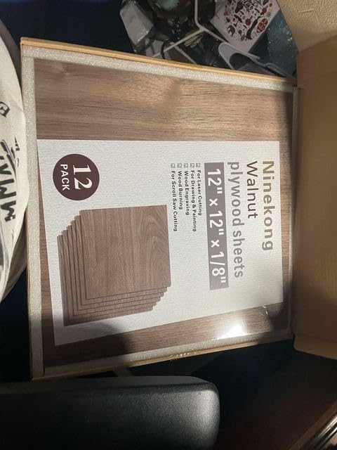 12 Pack Black Walnut Plywood Sheets 1/8