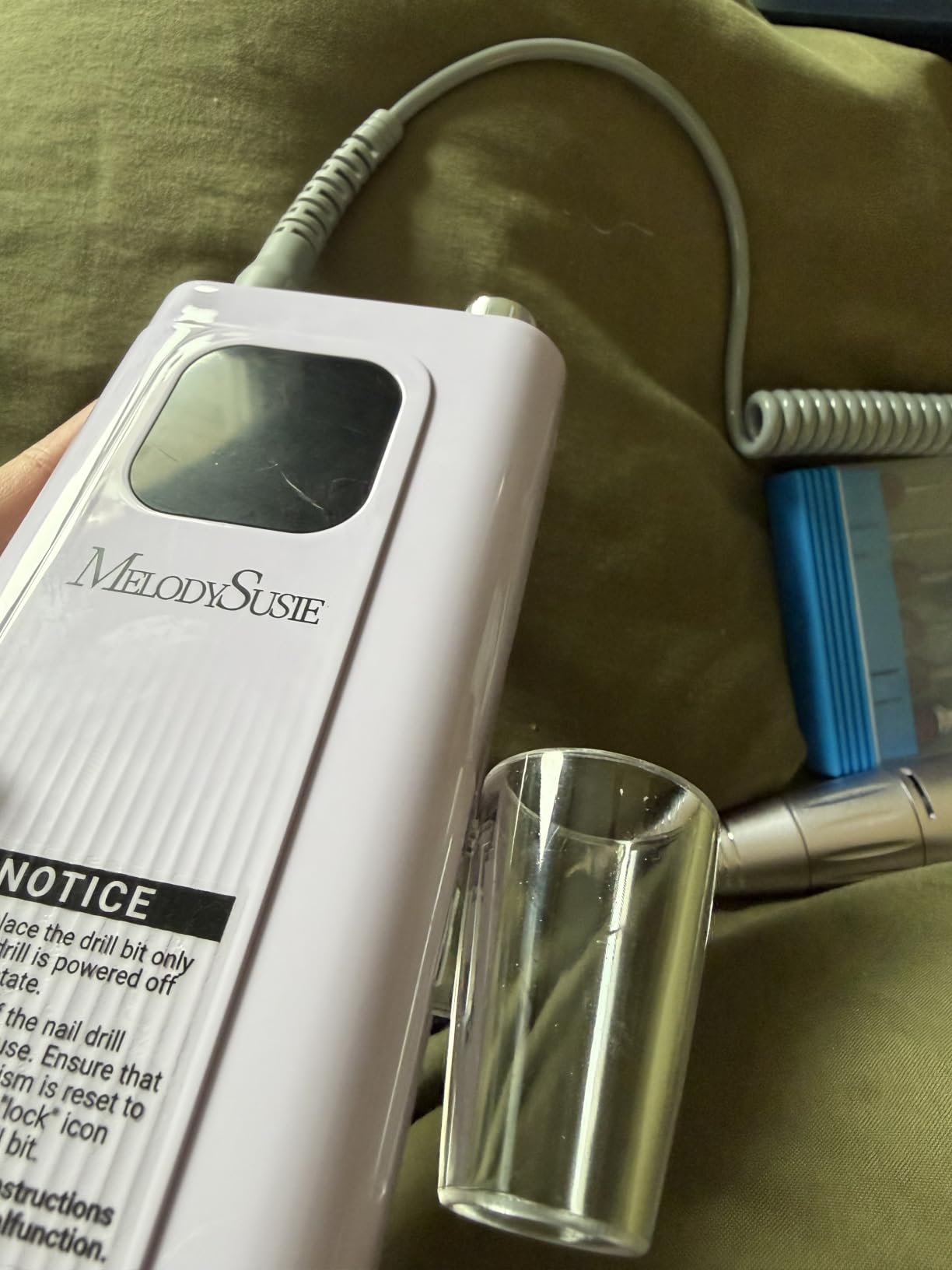MelodySusie Clip-On SC300F Cordless Nail Drill 30,000 RPM for Beginners customer photo 2