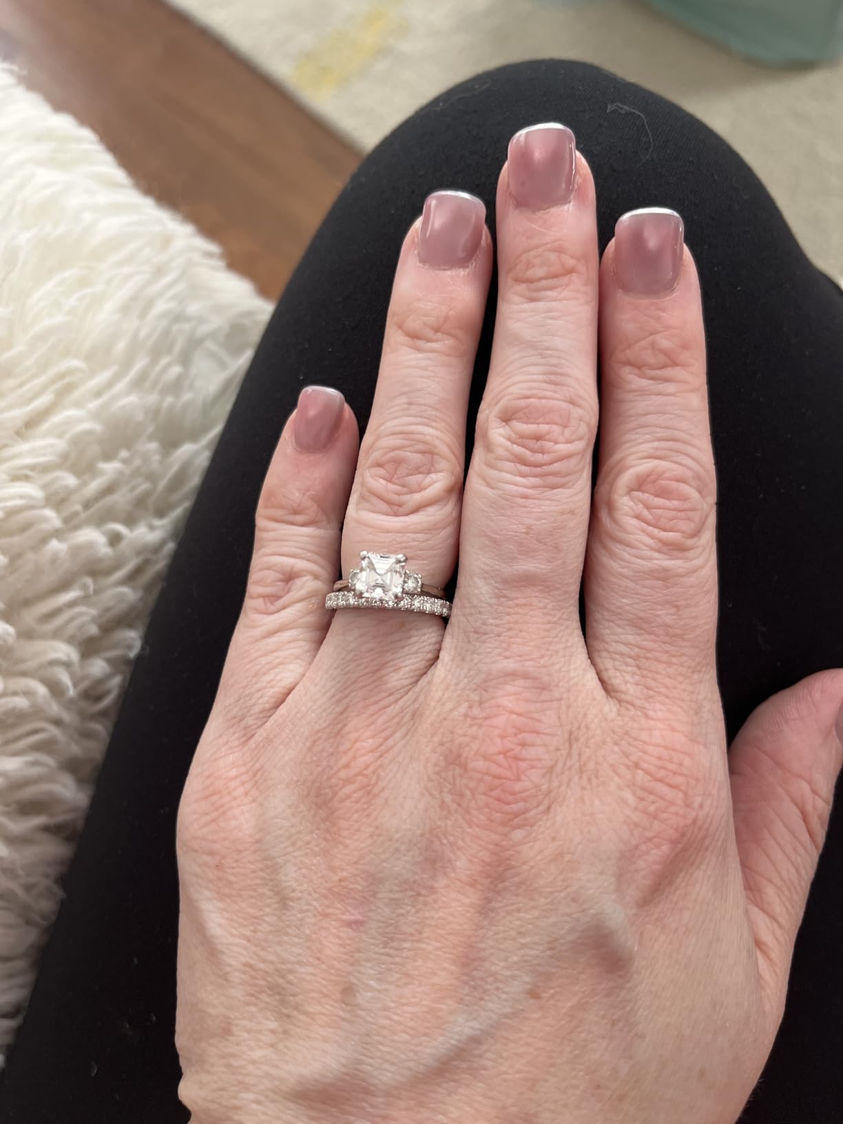 IMOLOVE Lab Grown Diamond Wedding Bands for Women 0.3-1 CT Eternity Rings customer photo 2