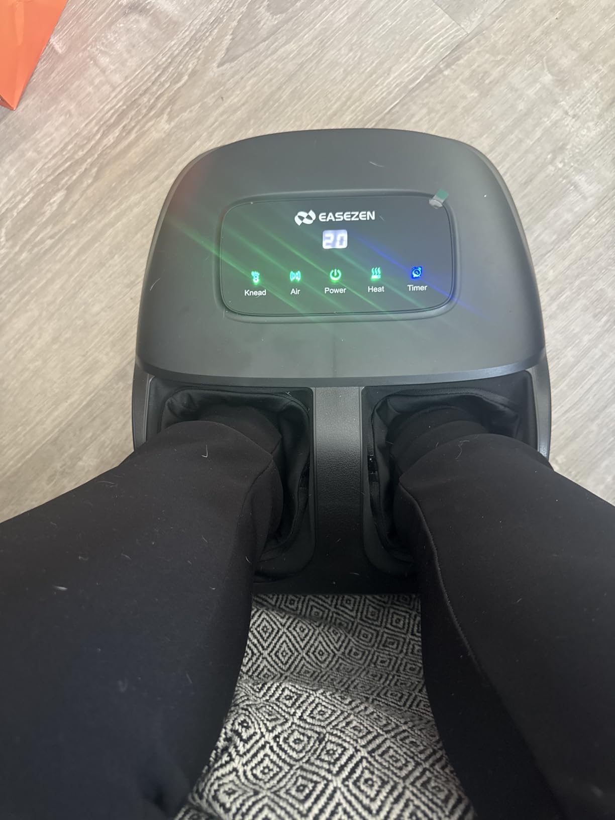 EaseZen Shiatsu Foot Massager Machine with Heat & Remote, 2026 Upgraded Deep Kneading, for Plantar Fasciitis, Neuropathy, FSA Eligible, Birthday Gifts for Women Mom Men Dad, Up to Foot Size 14 customer photo 1