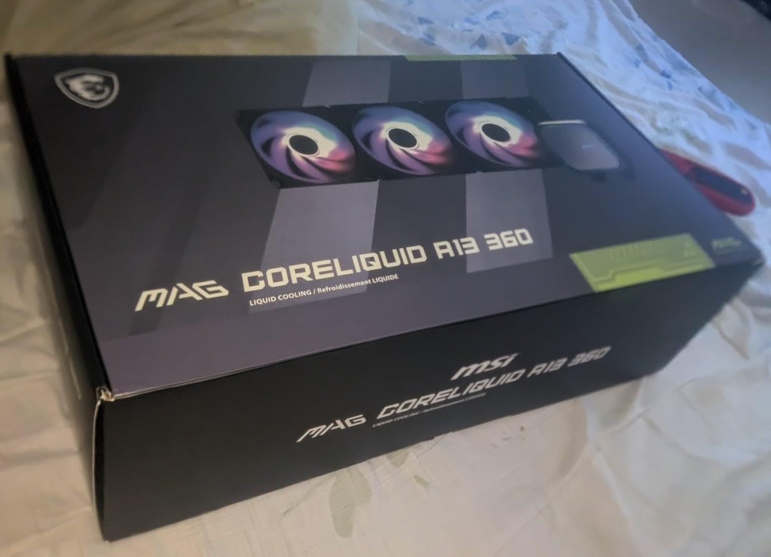 MSI MAG Coreliquid A13 360 - AIO ARGB CPU Liquid Cooler - 360mm Radiator - LGA 1700/1851 / AM5/AM4 Compatible - Triple 120mm ARGB PWM Fans, Black customer photo 1