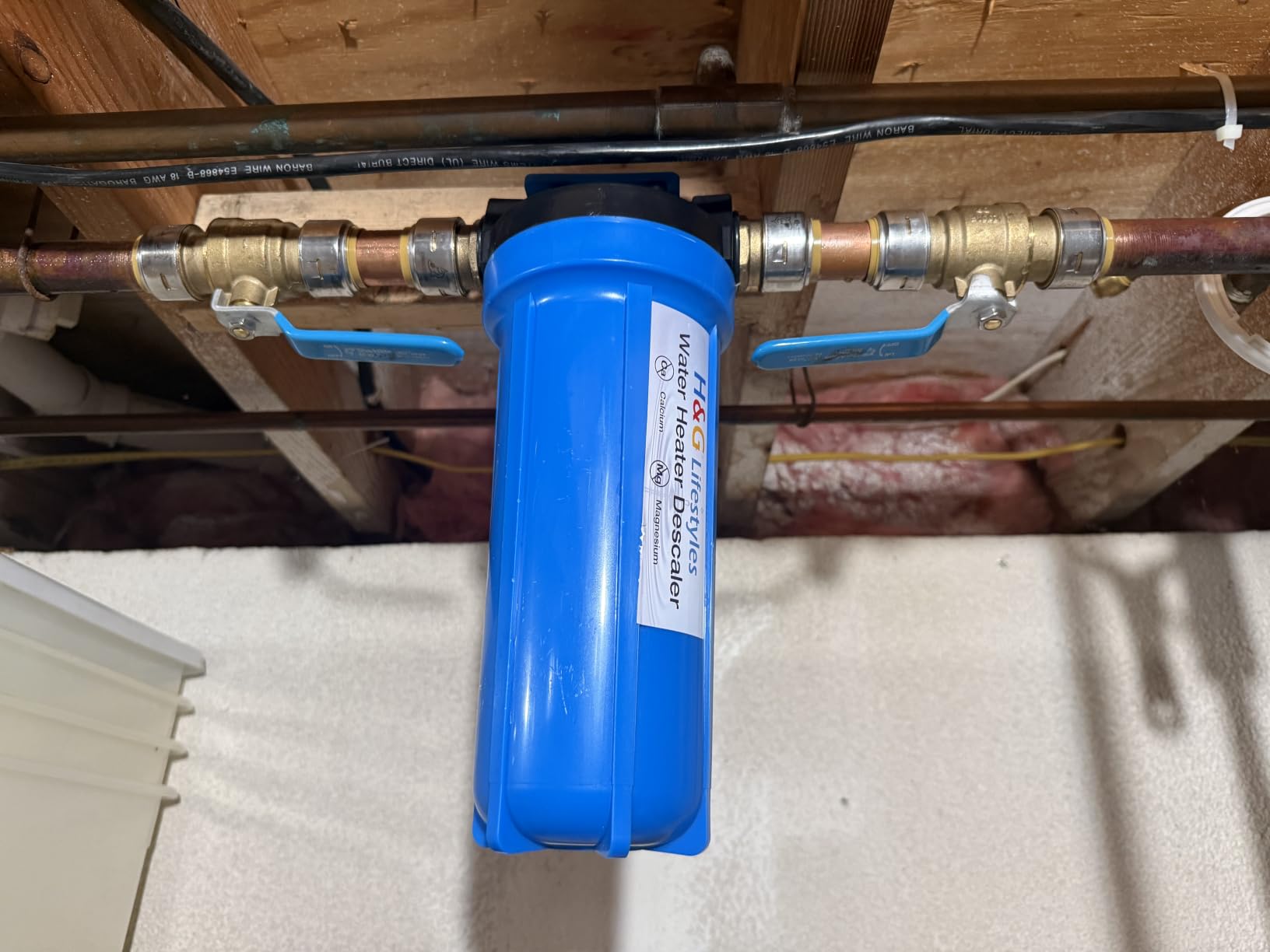 H&G Lifestyles Inline Water Softener for Water Heater, Scale Inhibitor | Whole House Water Descaler,Anti-Scale Buildup,Remove Calcium Magnesium,Soften Water,Water Heater Sediment Buster customer photo 1