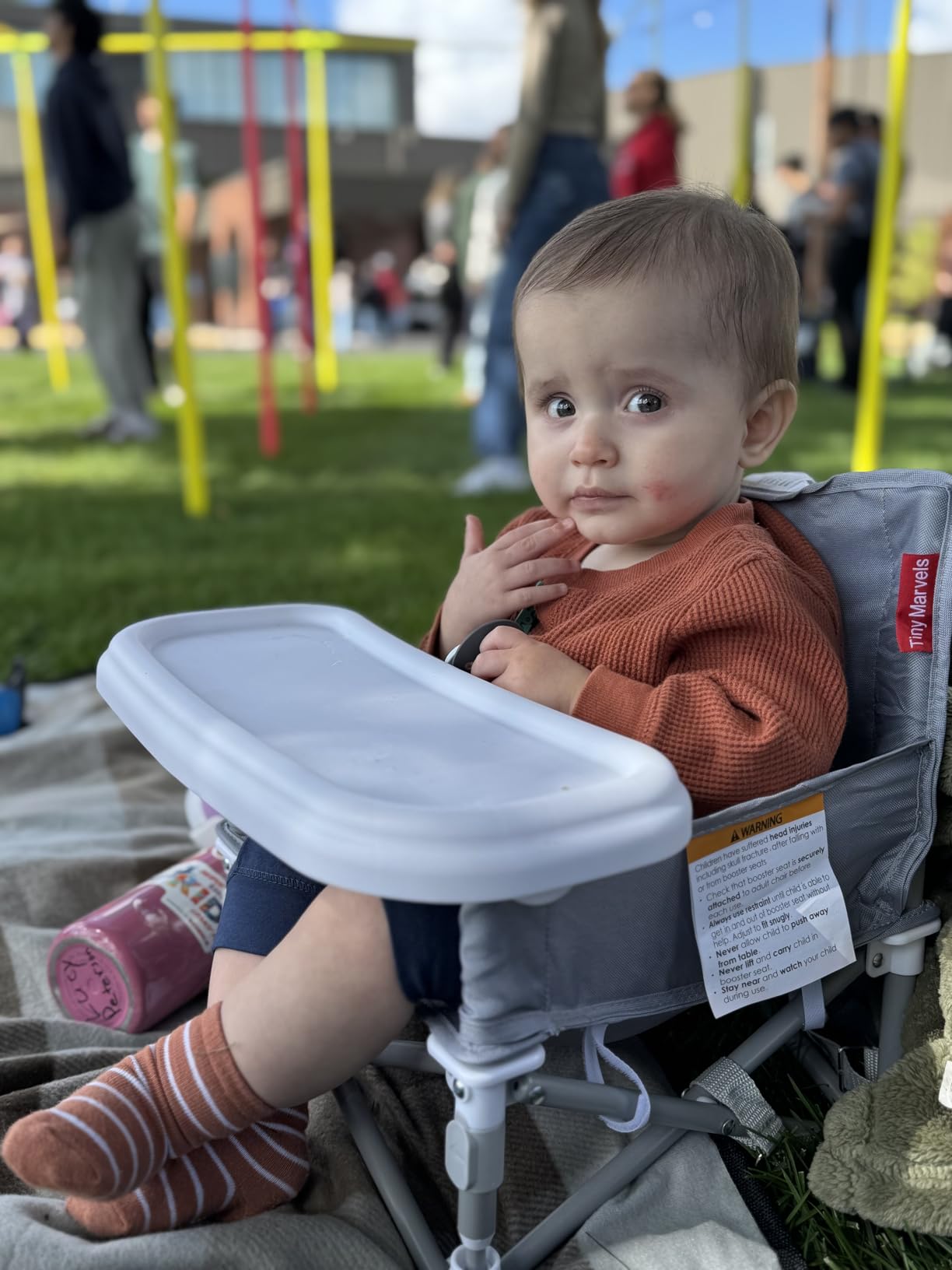 Tiny Marvels Baby Chair, Portable High Chair for Travel & Beach, Ages 6M-3Y customer photo 2