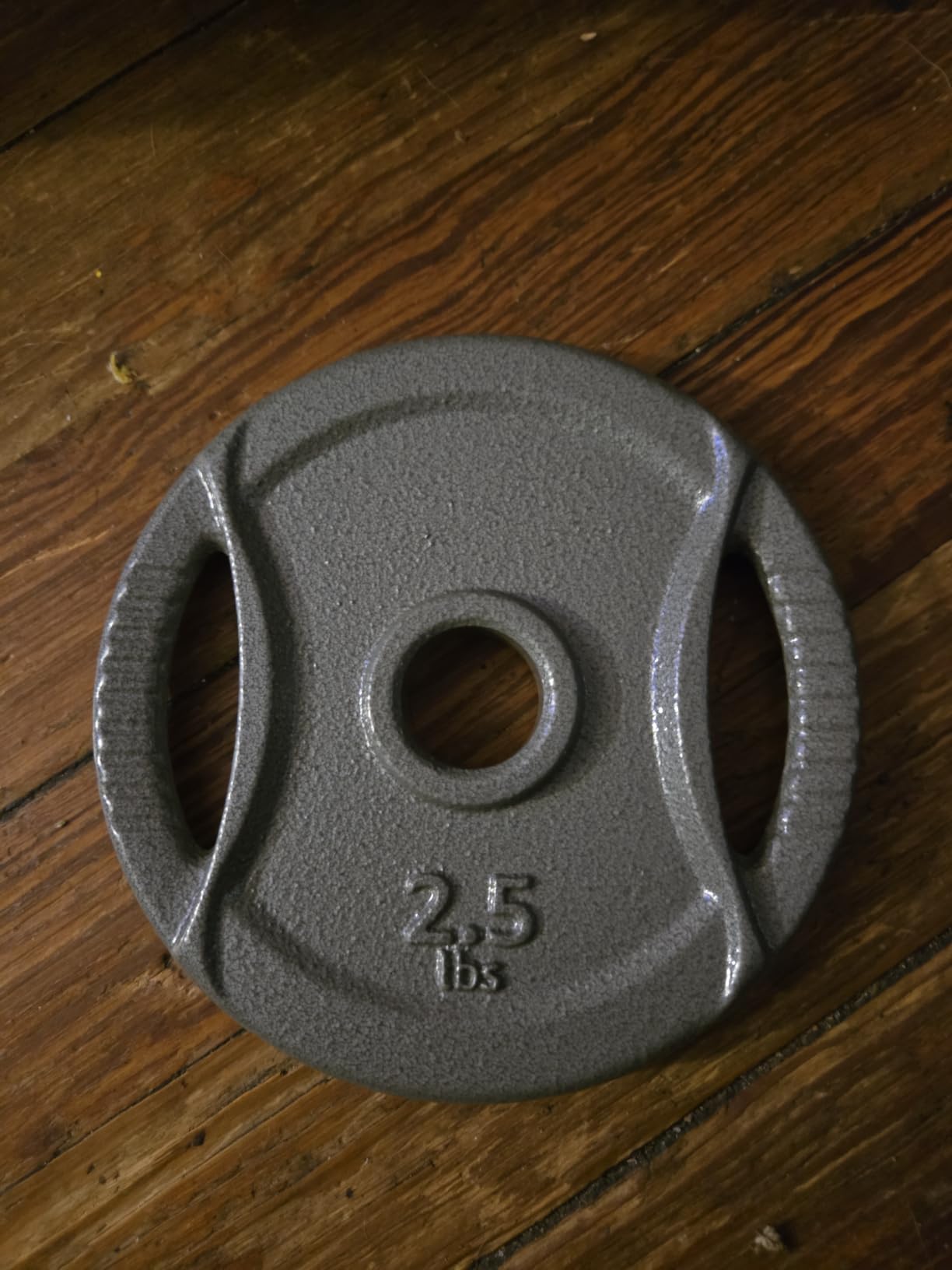 Amazon Basics 1-Inch Grip Weight Plates, Cast Iron, Strength Training, Home Gym customer photo 1