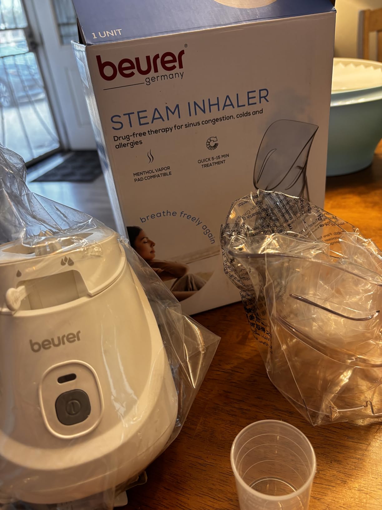 Beurer SI31 Steam Inhaler for Drug-Free Cough & Cold Sinus Relief, Naturally Soothes Nasal & Throat Passages, with Universal Mask & Variable Steam Control, FSA/HSA Eligible customer photo 1