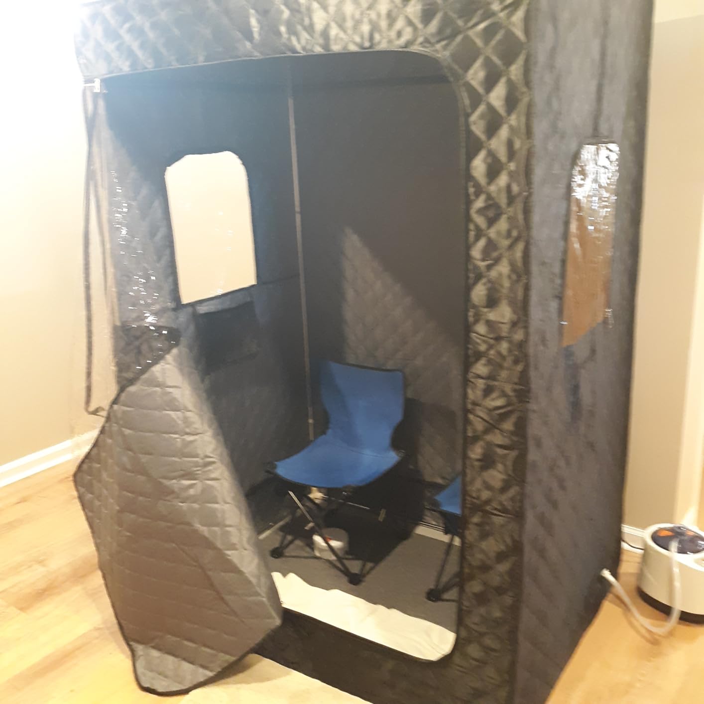 Tehanld 2 Person Portable Steam Sauna for Home, Black customer photo 2
