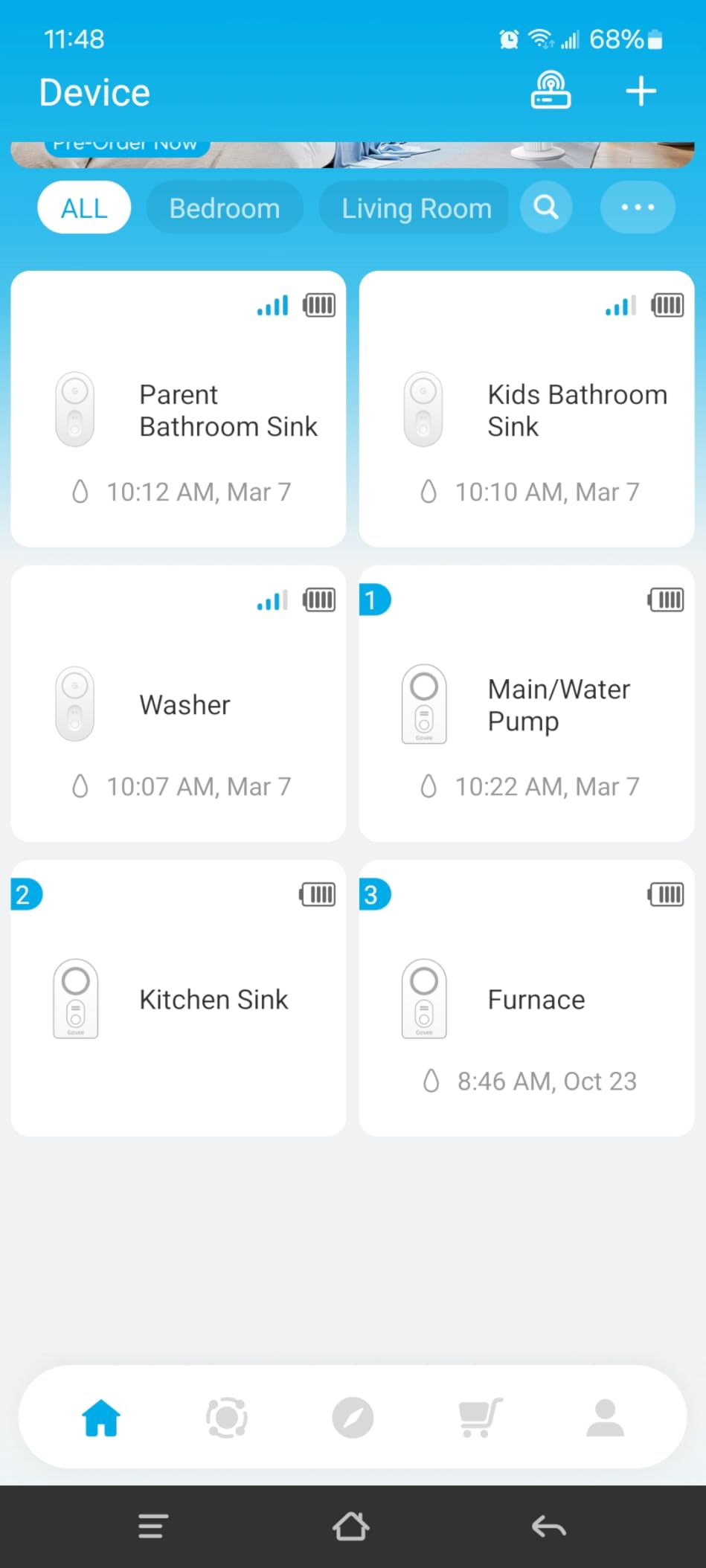 GoveeLife Upgraded Smart Water Leak Detector 1s with High Alarm, 5 Pack customer photo 1