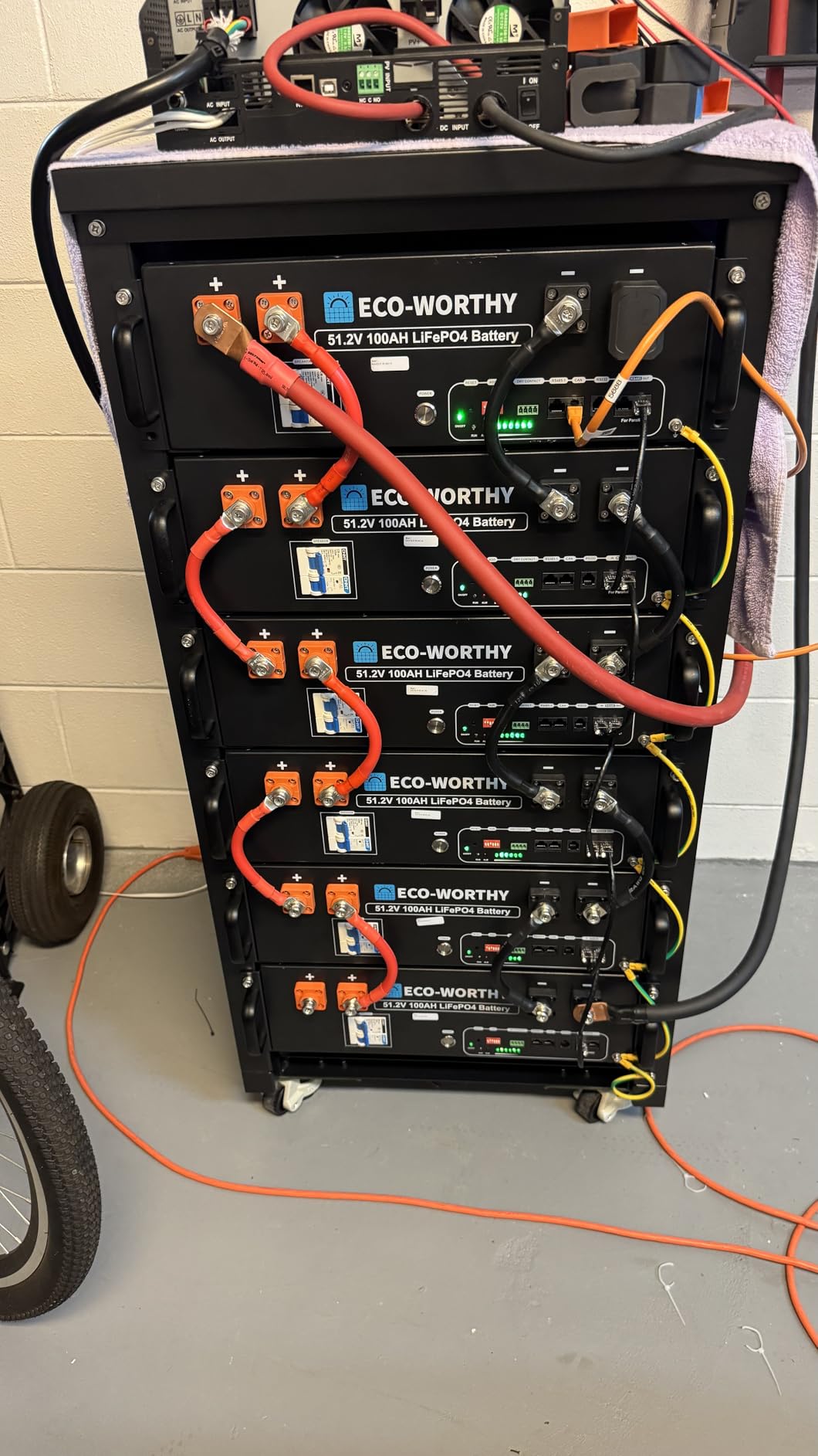 ECO-WORTHY Cubix100 48V 200Ah LiFePO4 Lithium UL9540 Server Rack Battery customer photo 1