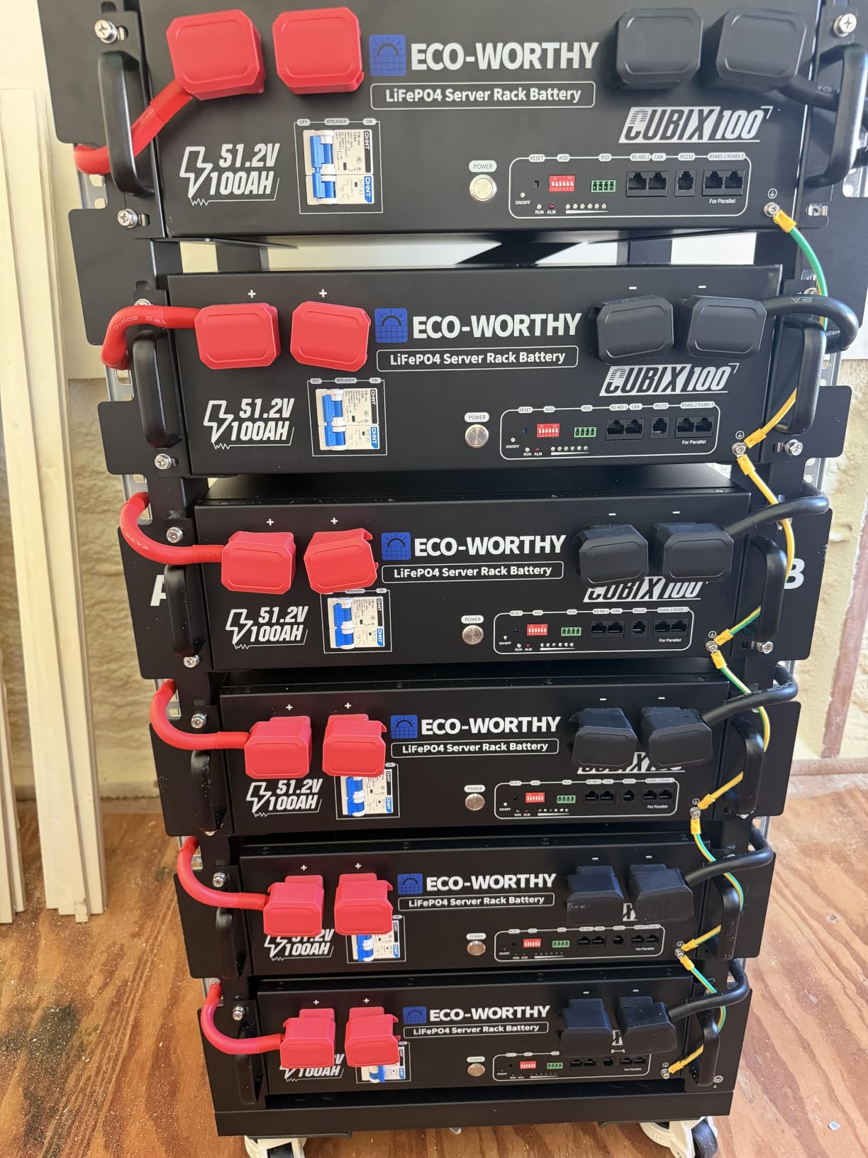 ECO-WORTHY Cubix100 48V 200Ah LiFePO4 Lithium UL9540 Server Rack Battery customer photo 2