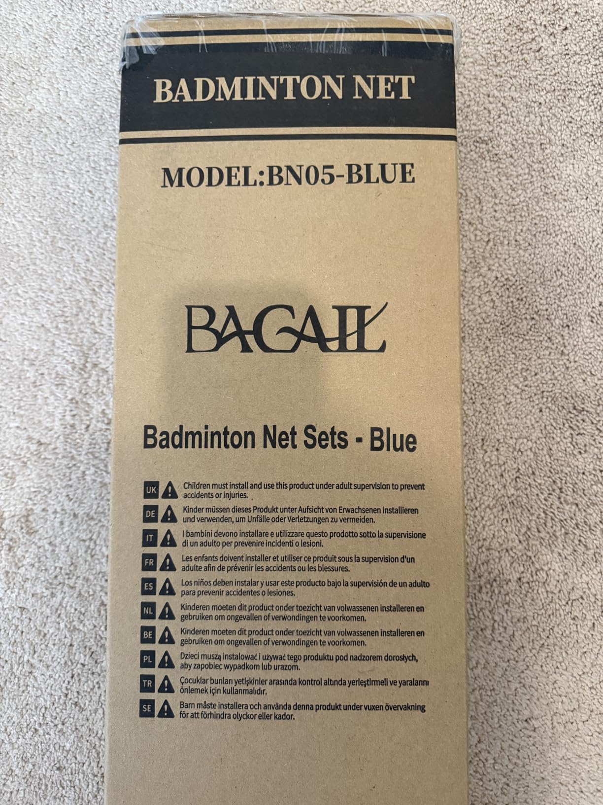 BAGAIL Outdoor Badminton Net Set with Anti-Sag Winch System - Official Size 20ft x 5ft, 4 Rackets, 3 Shuttlecocks, Durable PE Net & Carry Bag for Backyard, Beach, Family Games customer photo 1