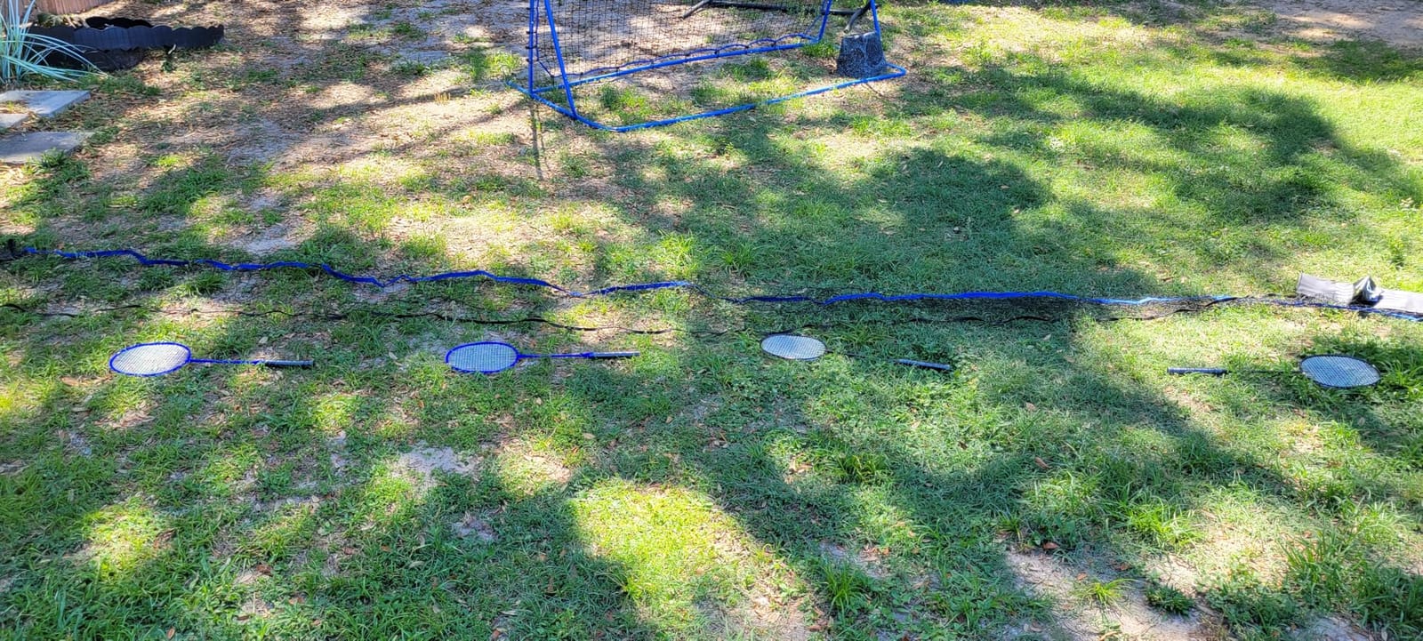 BAGAIL Outdoor Badminton Net Set with Anti-Sag Winch System - Official Size 20ft x 5ft, 4 Rackets, 3 Shuttlecocks, Durable PE Net & Carry Bag for Backyard, Beach, Family Games customer photo 2