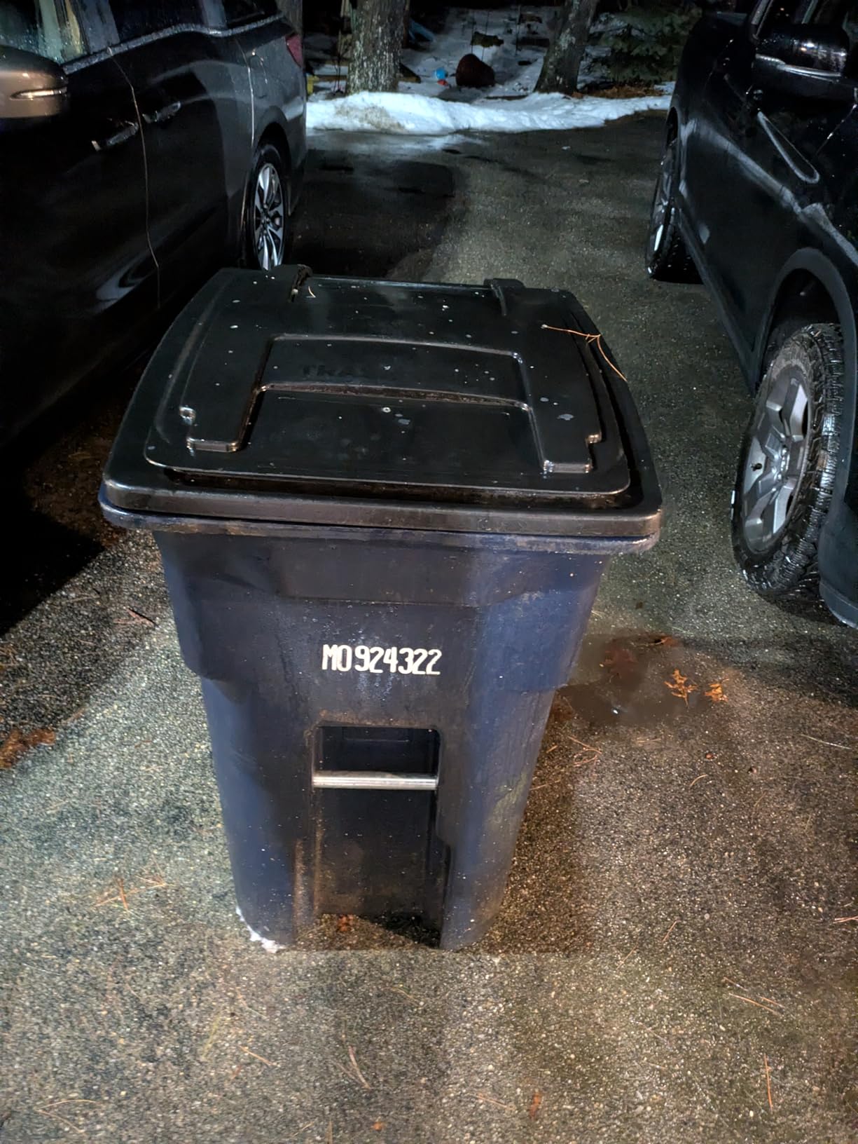 Black Manual Trash Compactor Adjustable Handle Fits 120-660L Wheelie Bins customer photo 2
