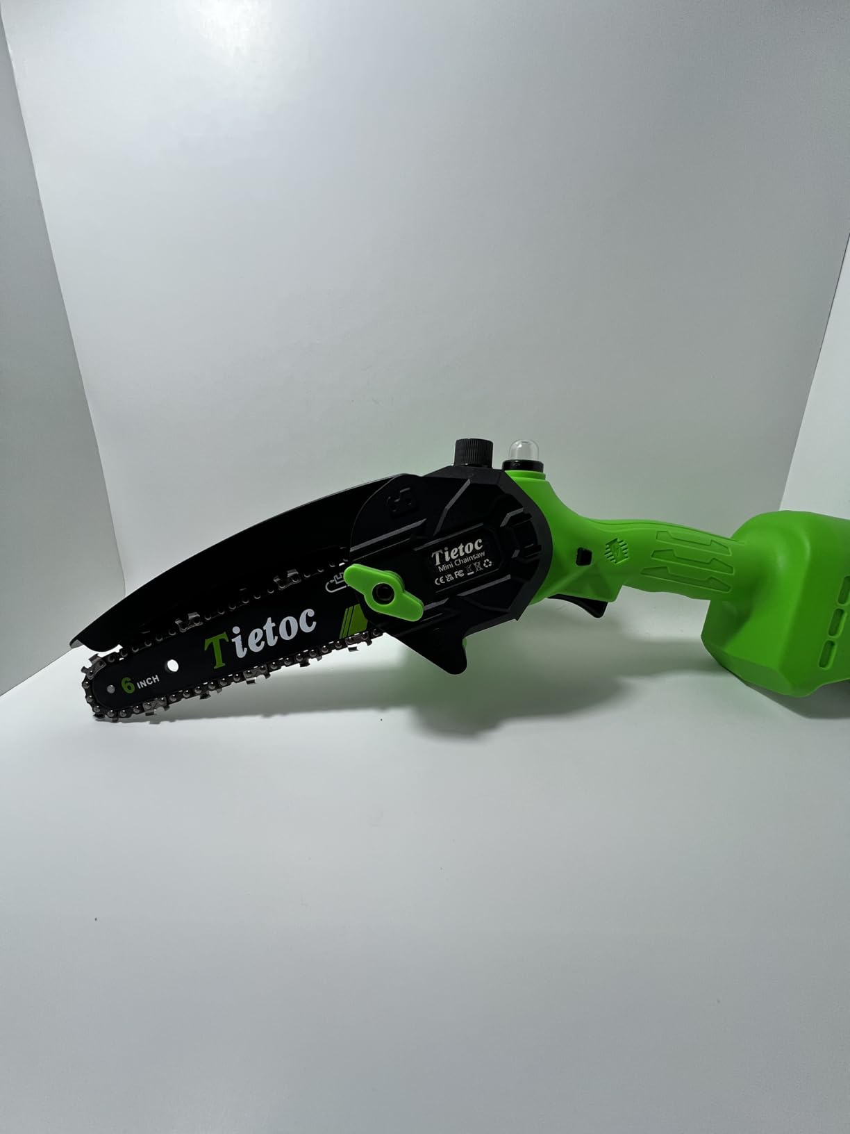 Tietoc Mini Chainsaw 8 inch Cordless with 2x 4000mAh Batteries, Battery Powerd Chain saw with Oiler, Lightweight Handheld Saw for Hous customer photo 1