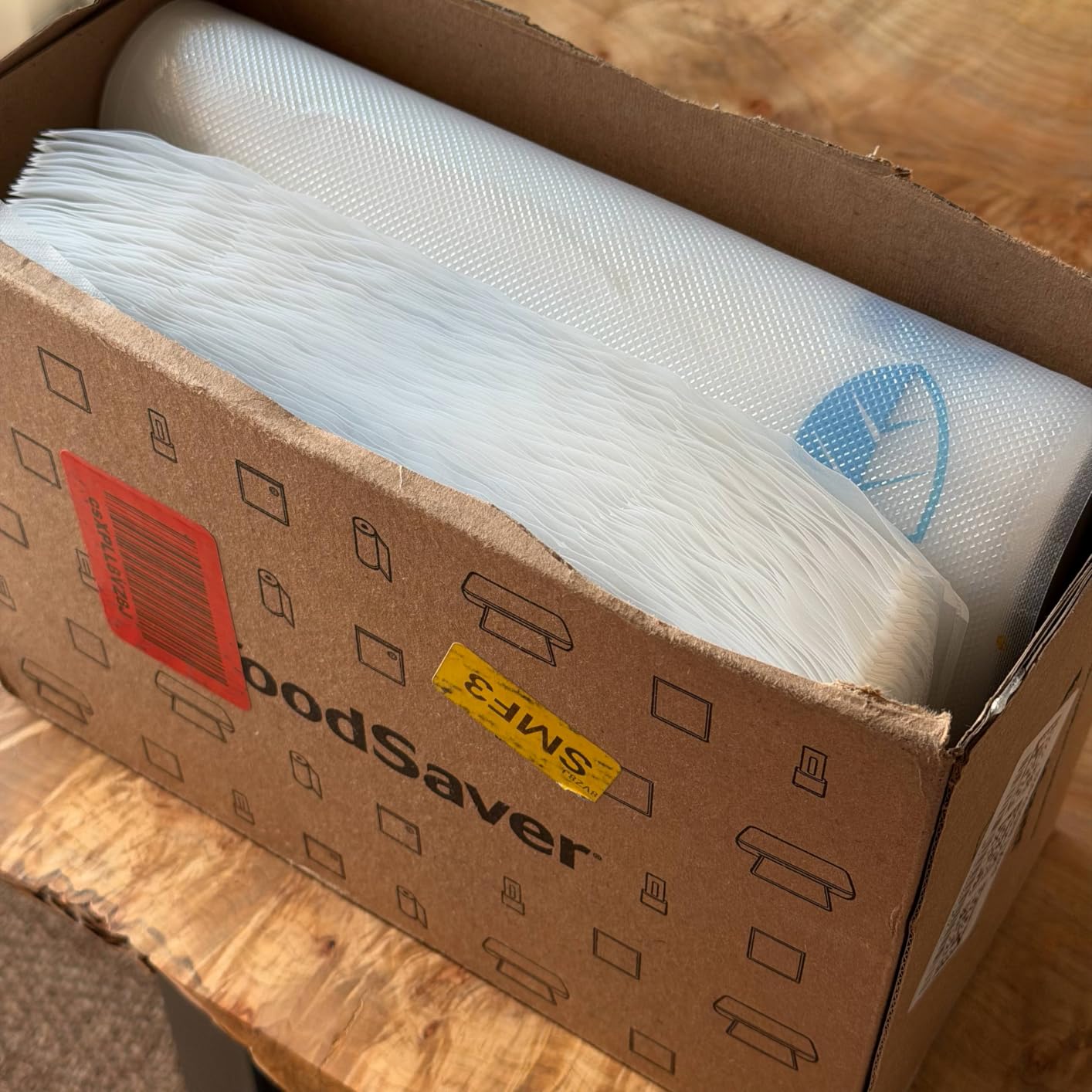 FoodSaver Quart Pre-Cut Vacuum Seal Bags, Easy Use Vacuum Storage Bags, Align to Seal and Tear to Open Vacuum Sealer Storage Bags, 43 Pack customer photo 2