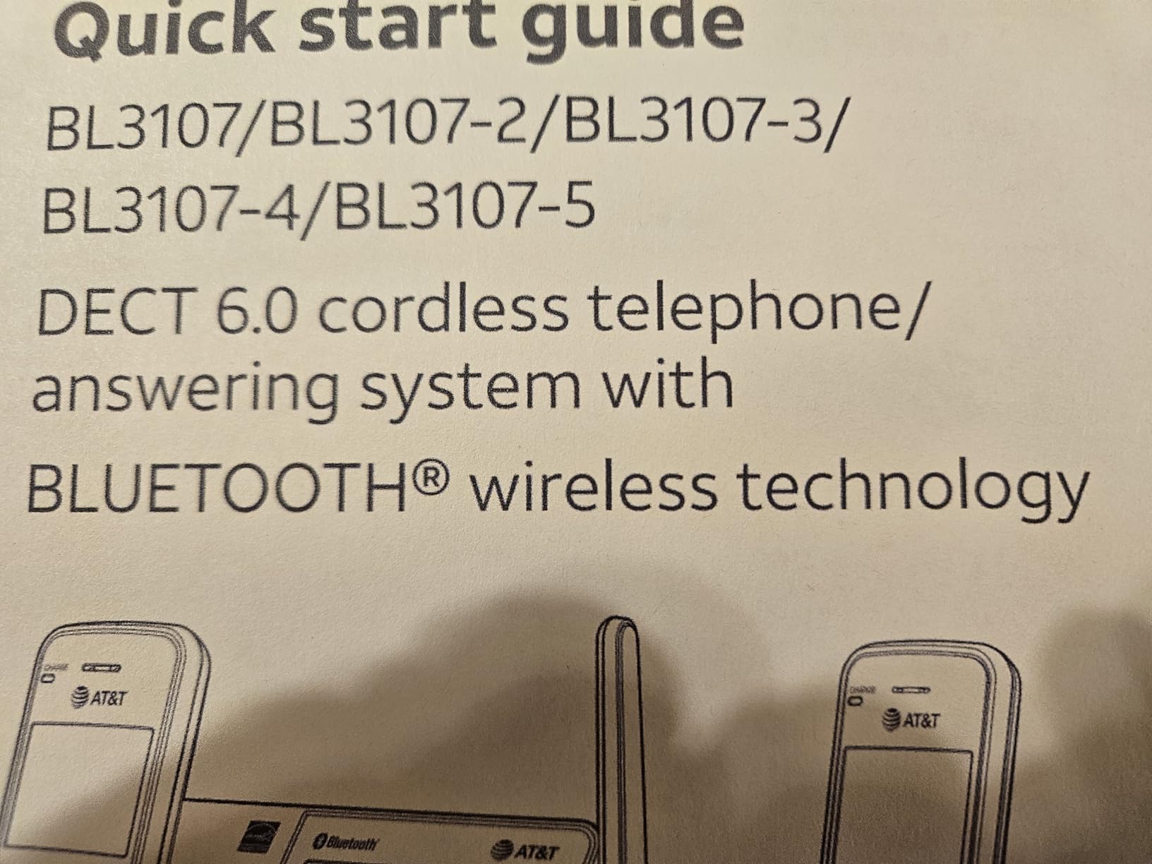 AT&T 5-Handset DECT 6.0 Cordless Home and Business Phone with Answering Machine, 5