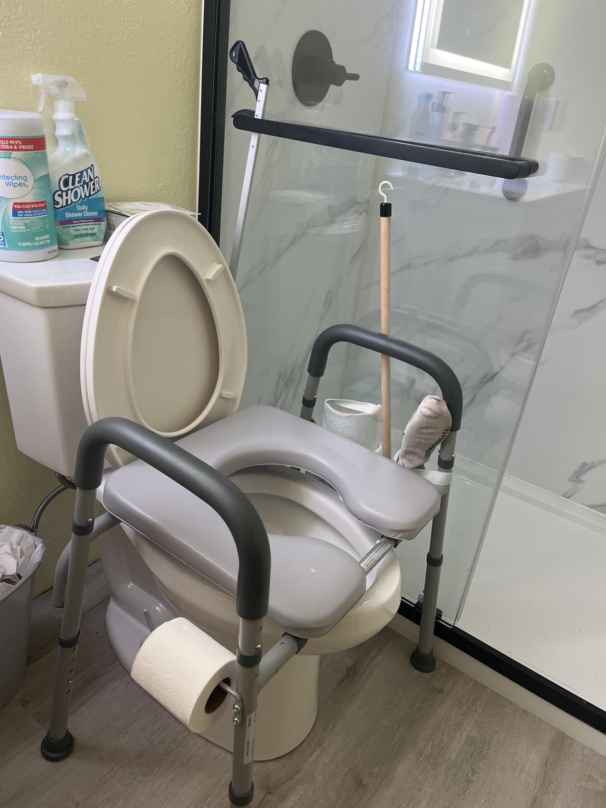 Medical King Toilet Seat Riser for Seniors, Adjustable, Heavy Duty up to 400 lbs customer photo 1