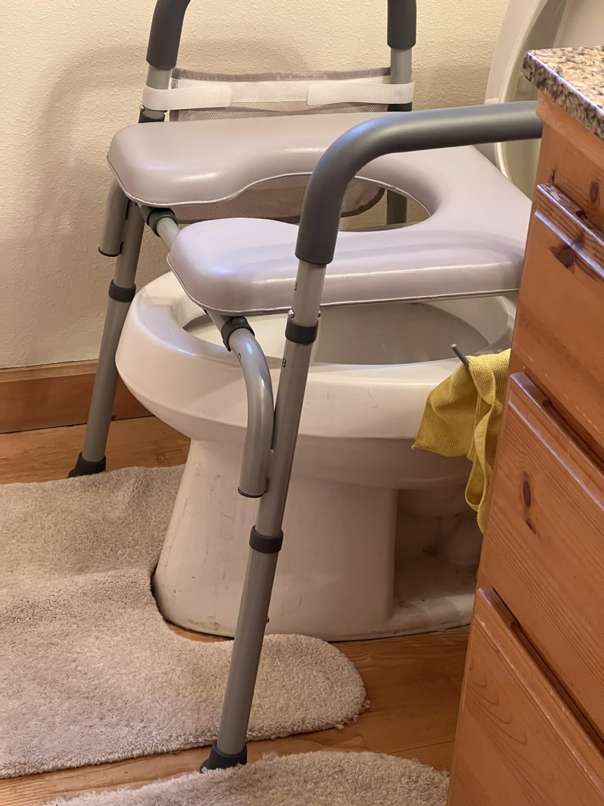 Medical King Toilet Seat Riser for Seniors, Adjustable, Heavy Duty up to 400 lbs customer photo 2