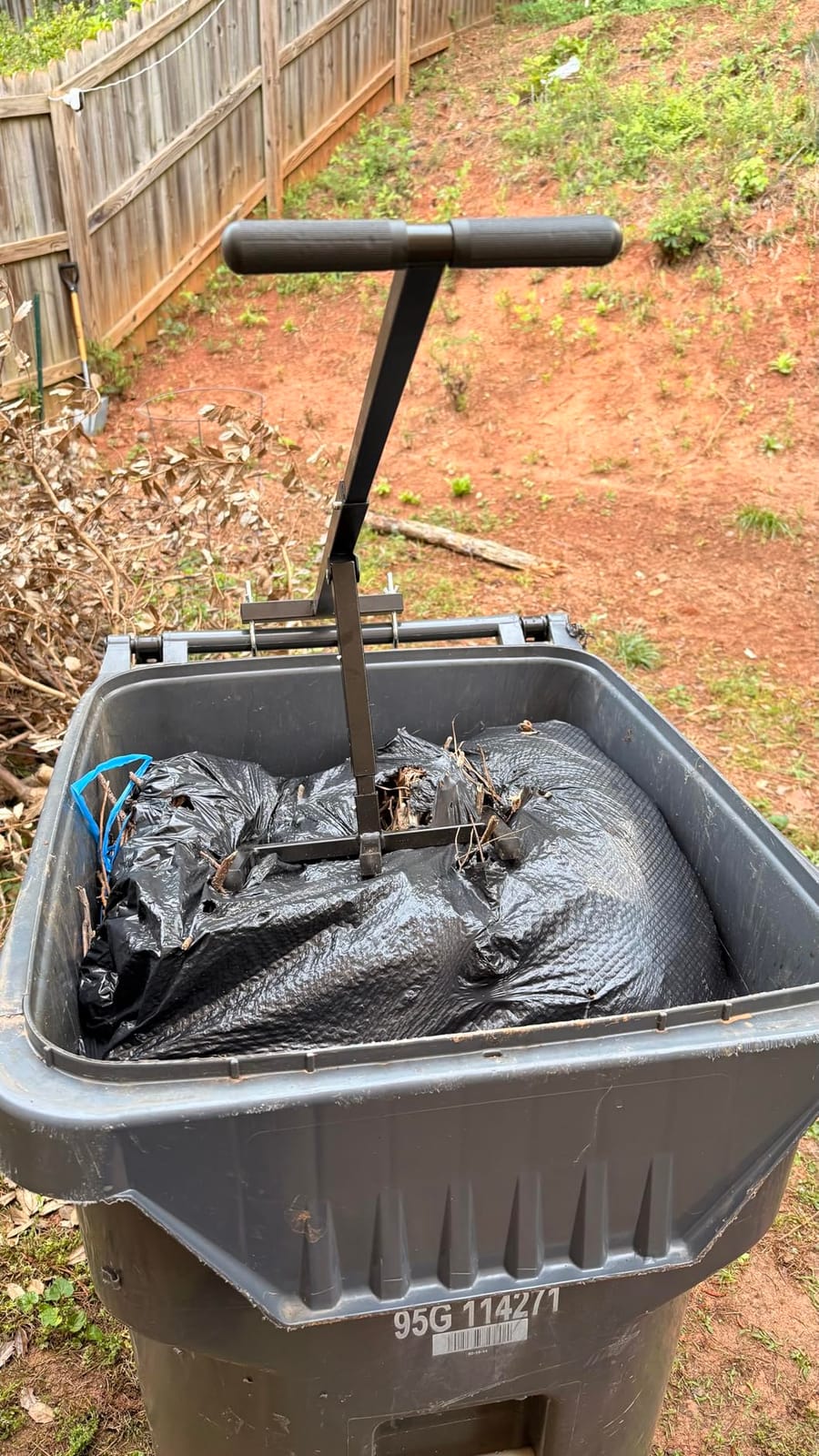Touchless Trash Can Compactor, Manual Trash Compactor for Kitchen, Manual Garbage Compactor for Garden Restaurant customer photo 2