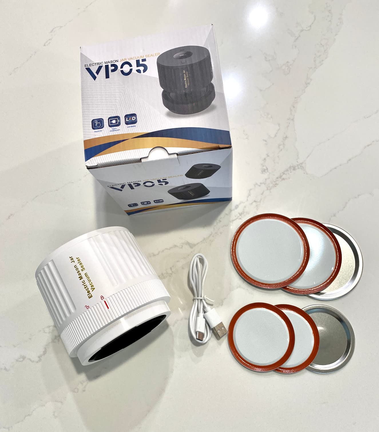 2026 Upgraded One-Integrated Mason Jar Vacuum Sealer, Fully Automated customer photo 1