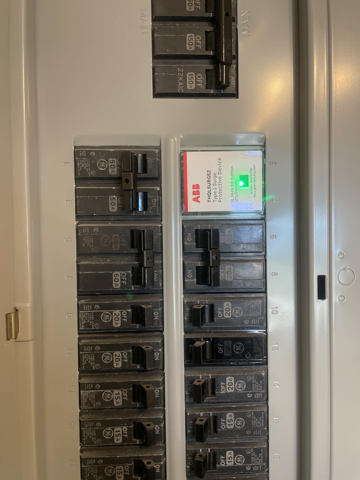 ABB THQLSURGE2 • Whole Home Surge Protection Device • Type 1 SPD customer photo 1