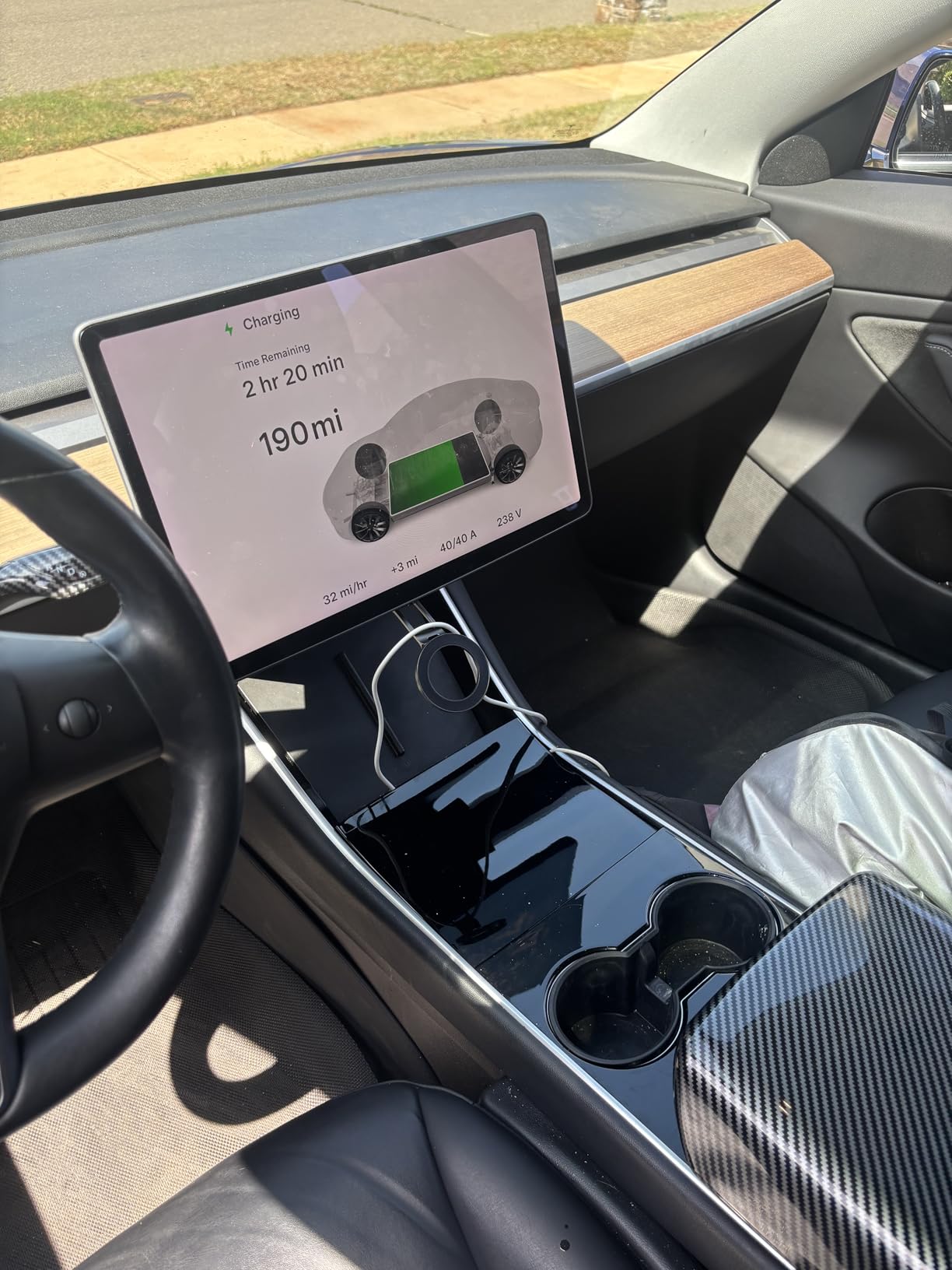 EVDANCE Level 2 EV Charger for Tesla, 40A / 9.6kW Fast Home EV Charging Station with NEMA 14-50 Plug, 25FT Cable, Adjustable Current & Delay Timer, Compatible with All Tesla Model 3/Y/S/X (NACS Plug) customer photo 1