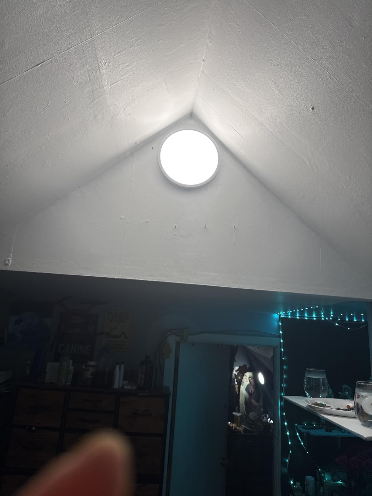 Brightever 7 Inch LED Flush Mount Ceiling Light Fixture, Dimmable, 1200LM customer photo 1