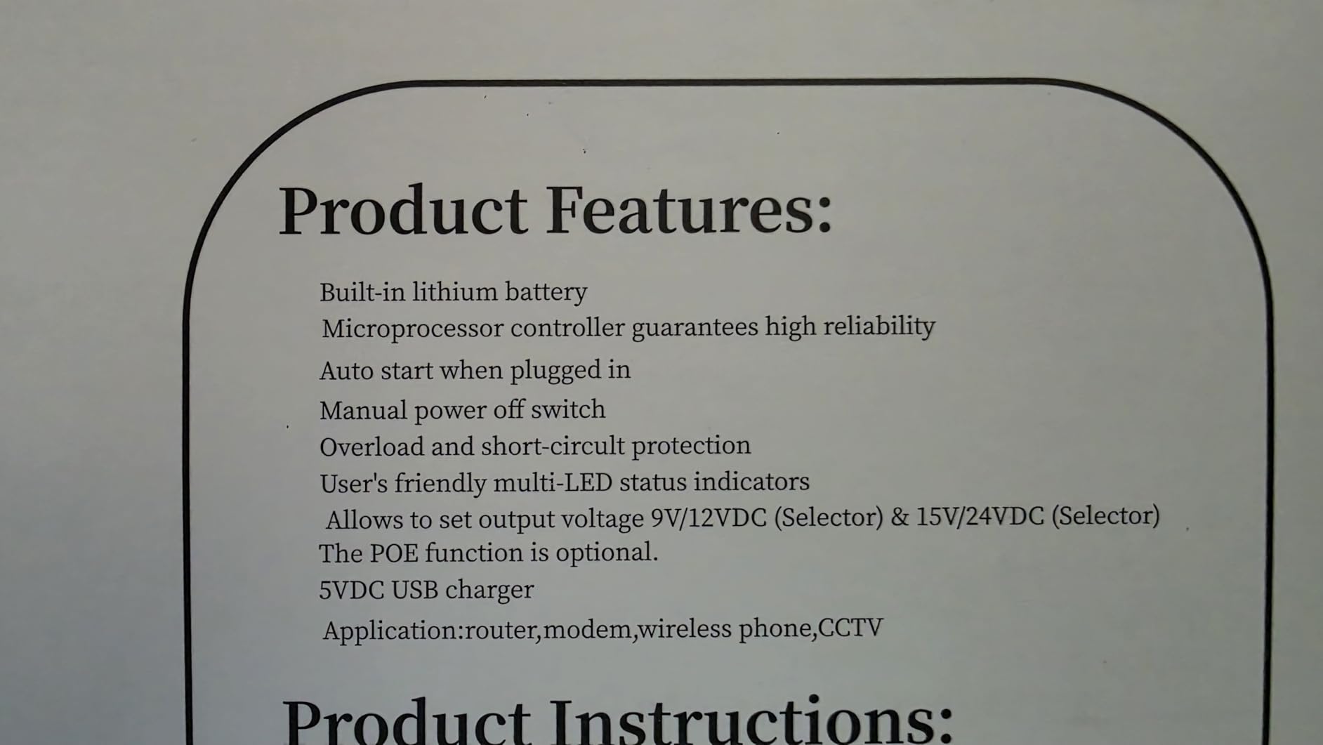 Mini DC UPS Uninterruptible Power Supply, UPS Battery Backup Power Supply customer photo 1
