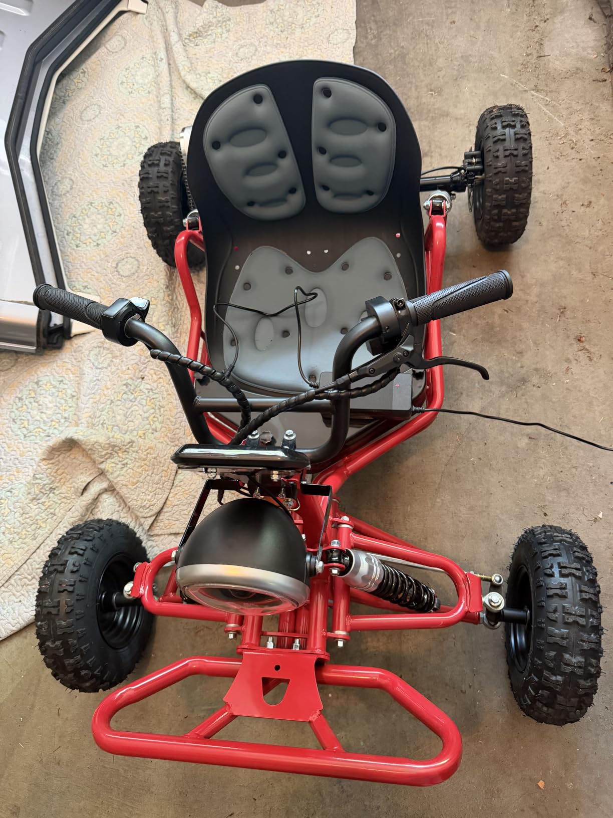 Zyliathor 48V 20Ah Electric Off-Road Go Kart for Adults & Kids (Red) customer photo 2