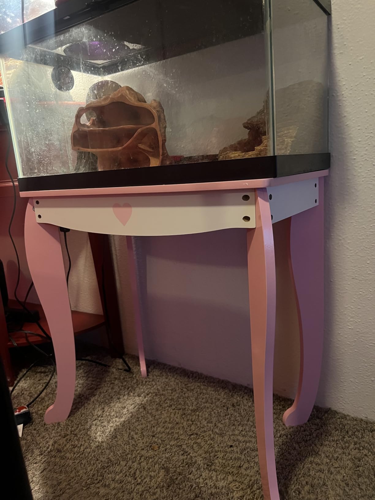 MU Kids Vanity Set with Lighted Mirror and Stool, Kids Make Up Vanity Desk with Storage Space, Wing Pattern for Little Girls, Toddler Princess Makeup Dressing Table with Chair Set, Pink customer photo 1