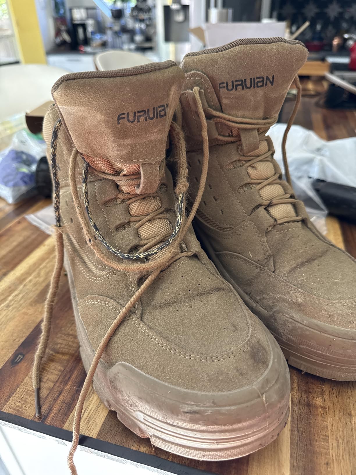 Furuian Steel Toe Boots for Men Women Lightweight Work Boots Pioneer Series customer photo 2