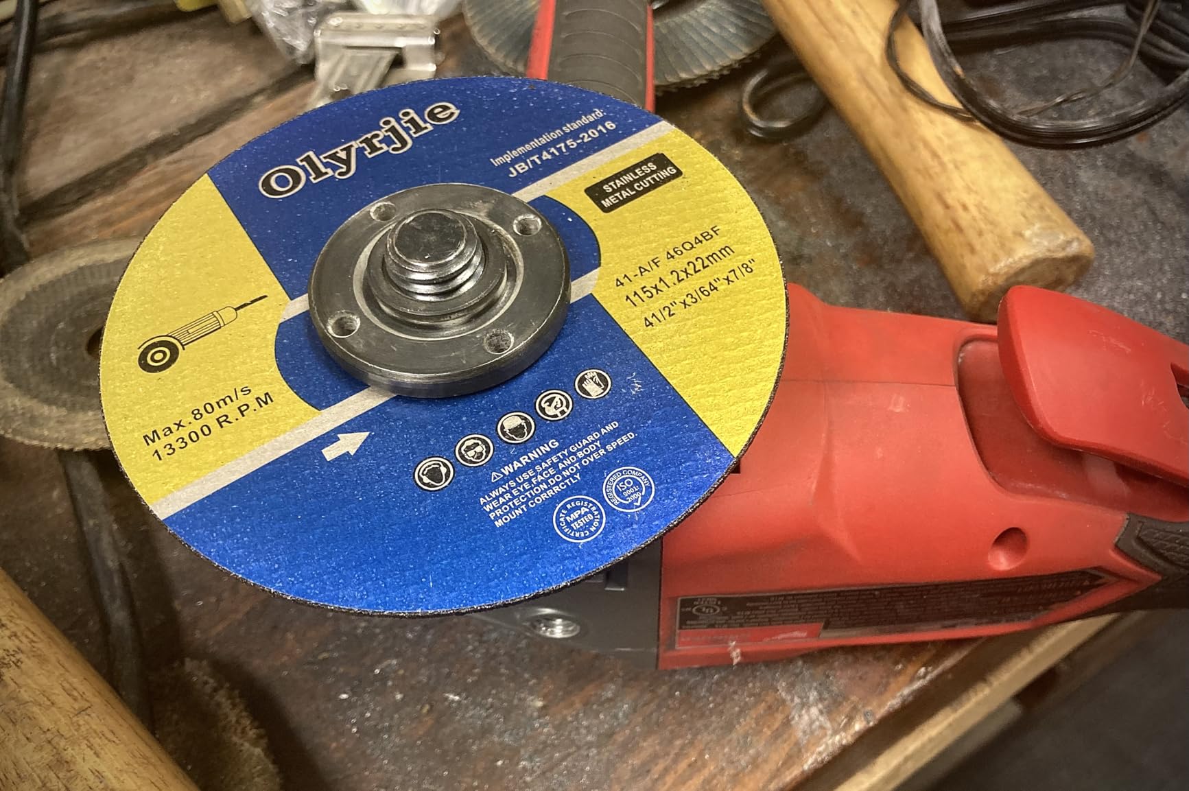 10 Pack 4 1/2 in Cut Off Wheel Cutting Wheels for Angle Grinders customer photo 2
