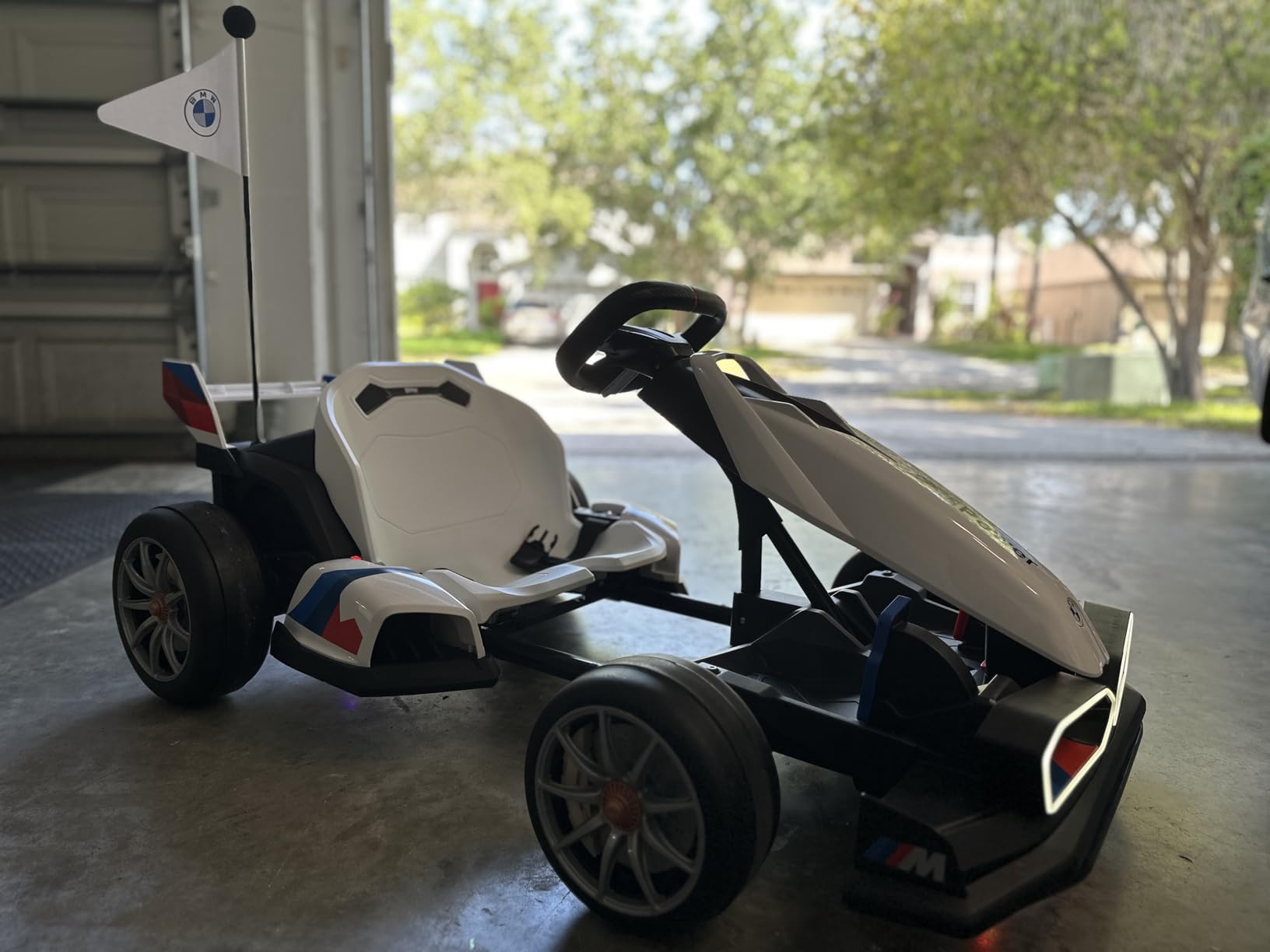 Wanan 36V Electric Go Kart with Adjustable Seat, Licensed BMW Drift Kart with Dual Motors, Crazy Go Cart for Kids Ages 6-12, LED Lights, Drift Mode and 2 Speed (Red) customer photo 2